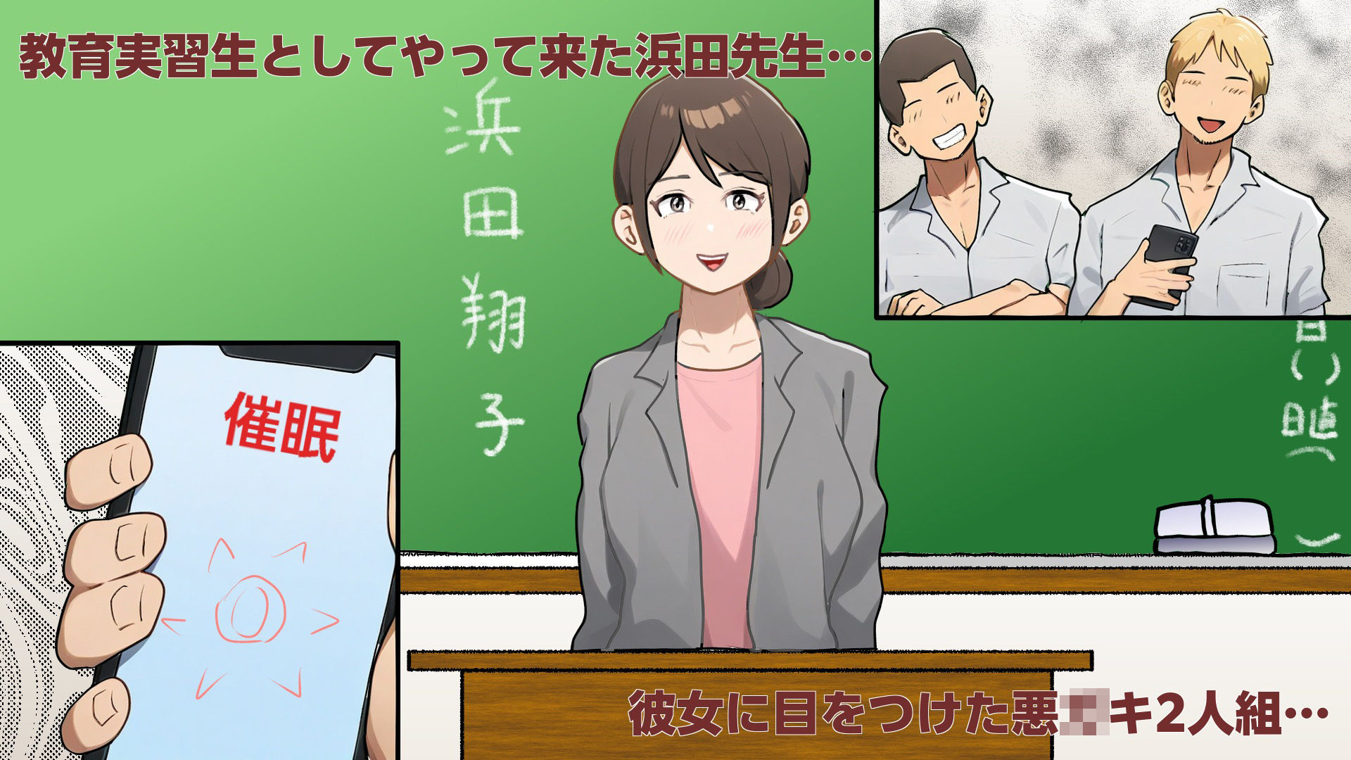 教育実習生JDを催○アプリで肉オナホ化 サンプル1ページ目