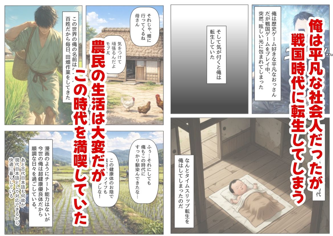 戦国時代の農村に俺が転生したら、神事が乱交だった件 サンプル1ページ目