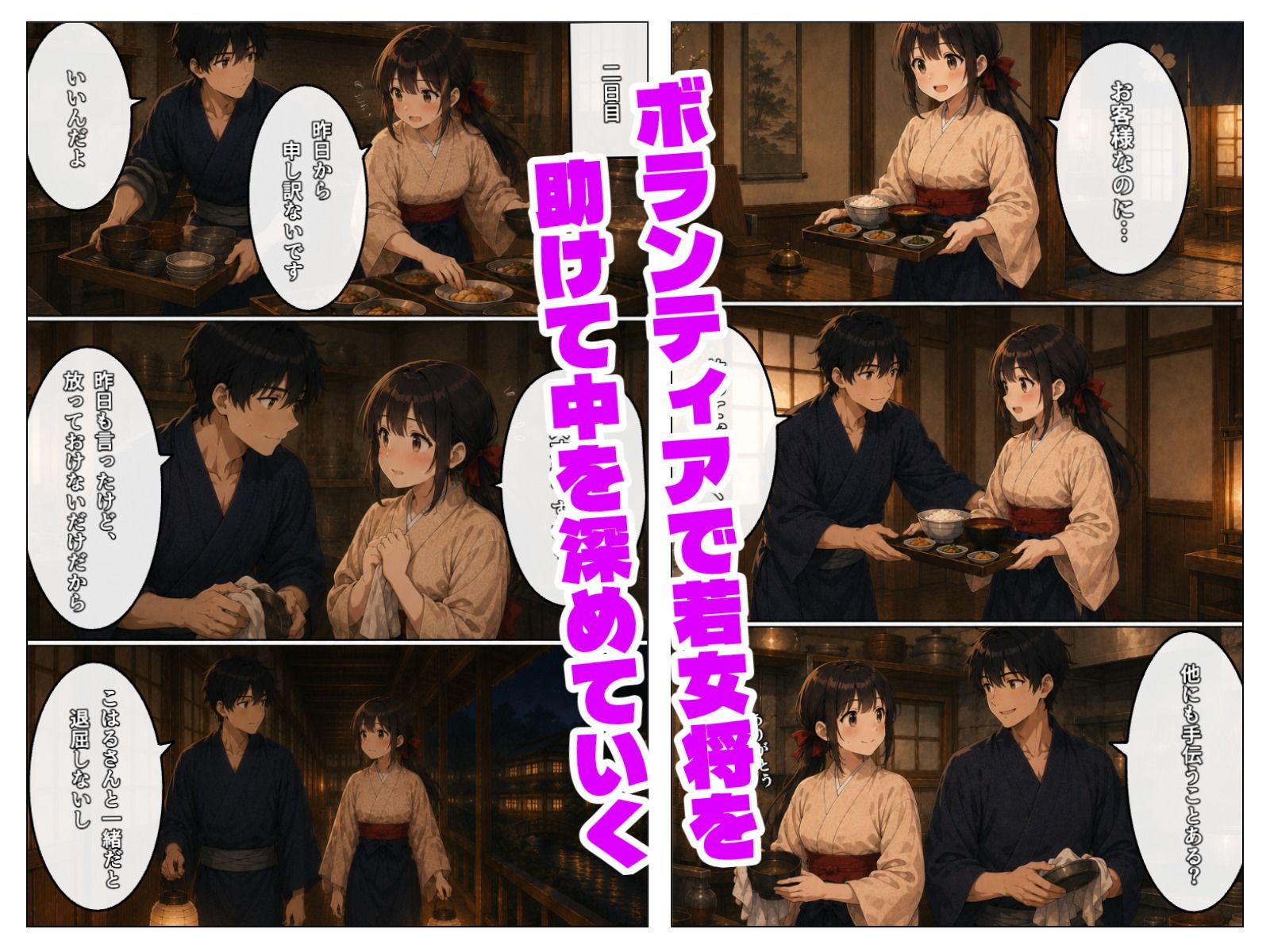 宿帳に、君の名前-夜の見回りは、君とふたりで。 サンプル2ページ目