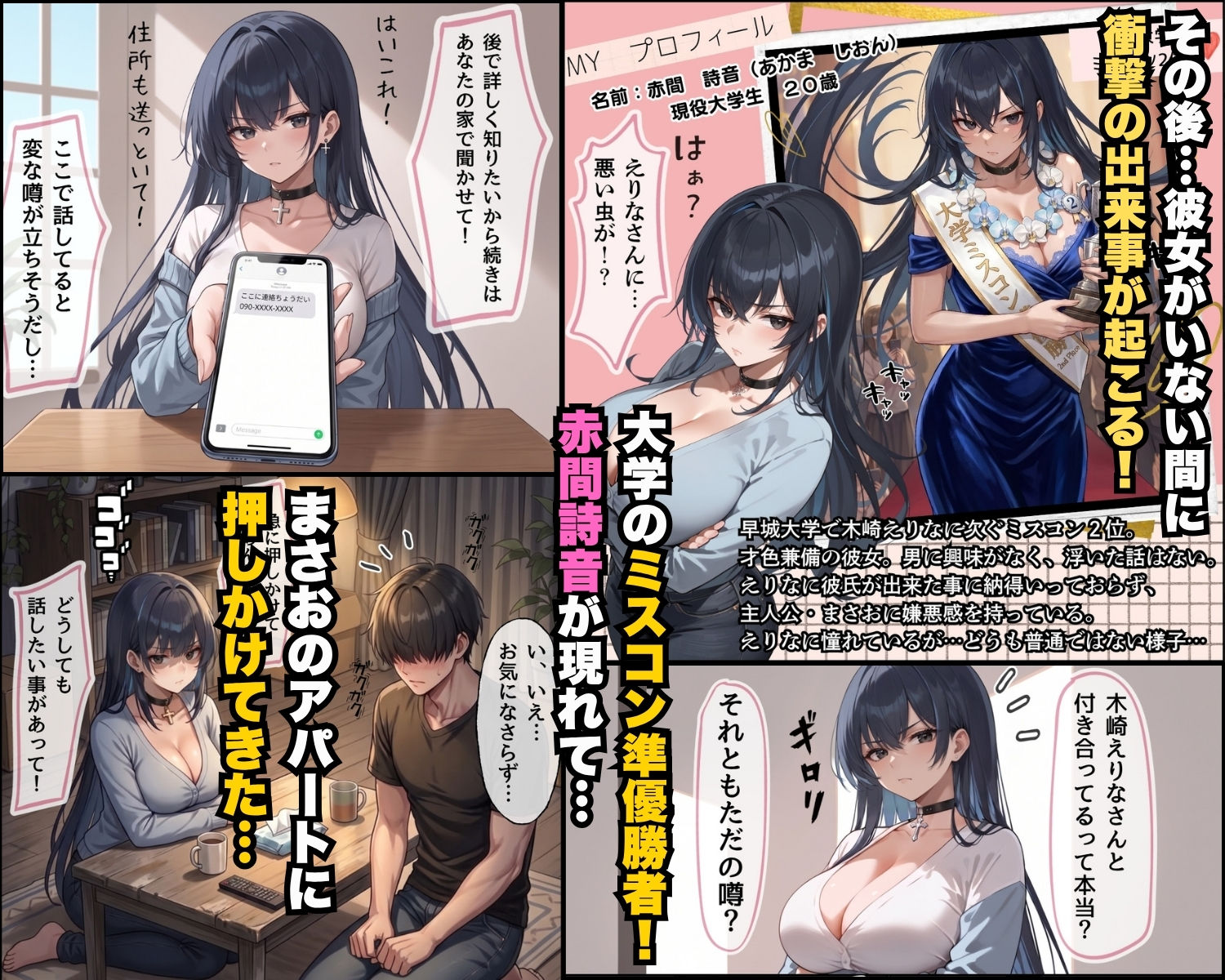 ヘタレの僕が大学ミスコン1位をお持ち帰りしたらセックス耐久させられた話。part2 サンプル5ページ目