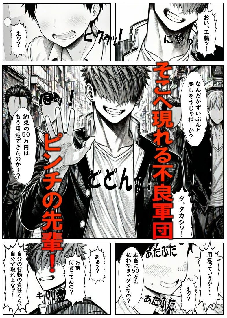 変えられていく手塚さん  第一話  大好きな彼のためDQRにNTRされるJ×2 サンプル4ページ目