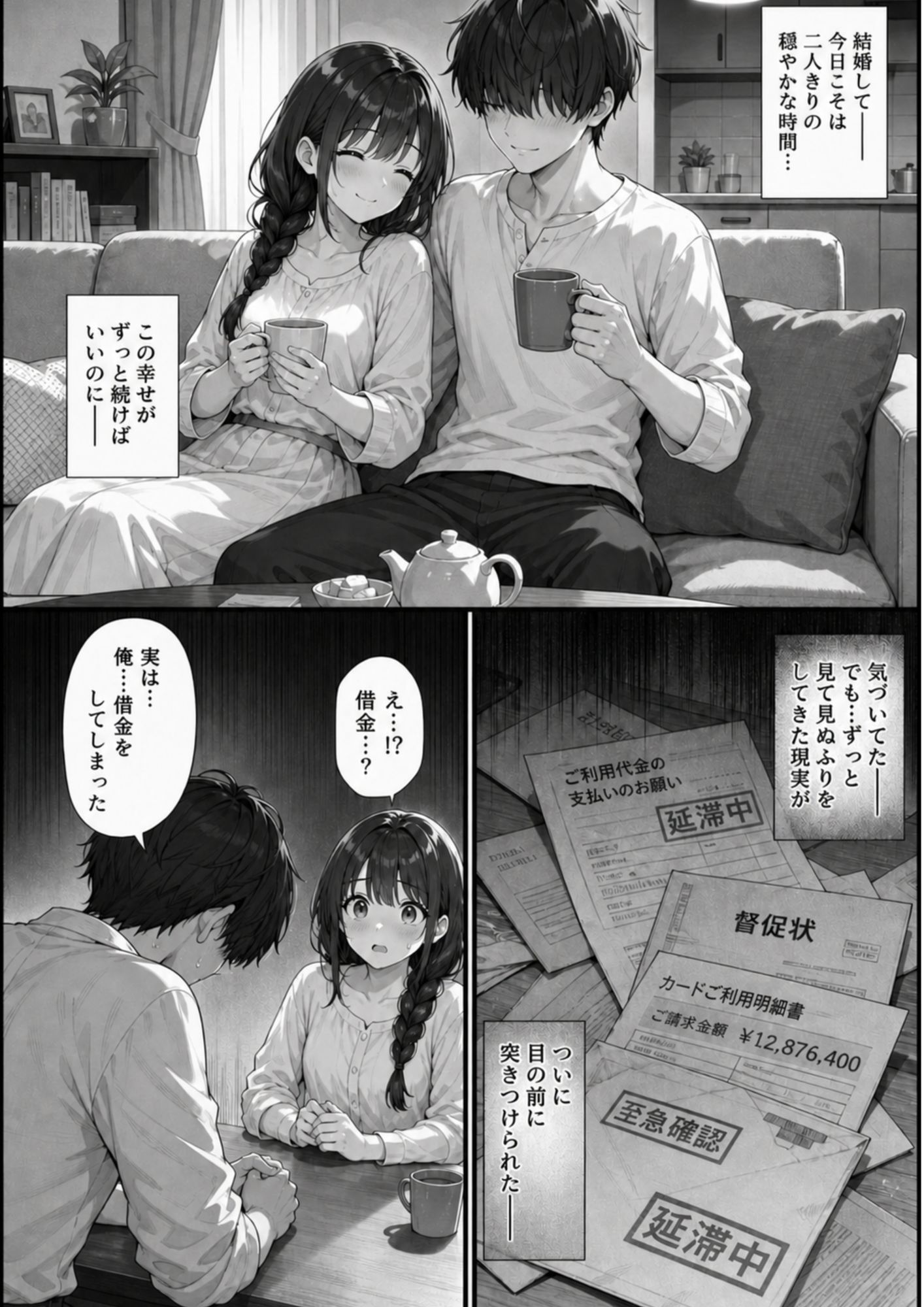 僕の妻が借金取りに堕とされるまで サンプル4ページ目