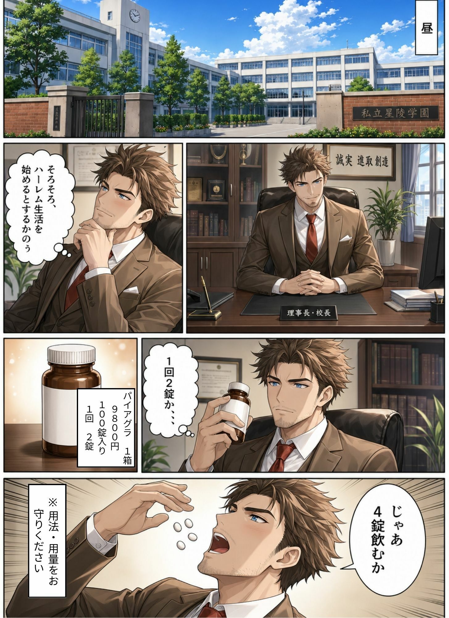 ときめきハーレム学園へようこそ4 サンプル1ページ目