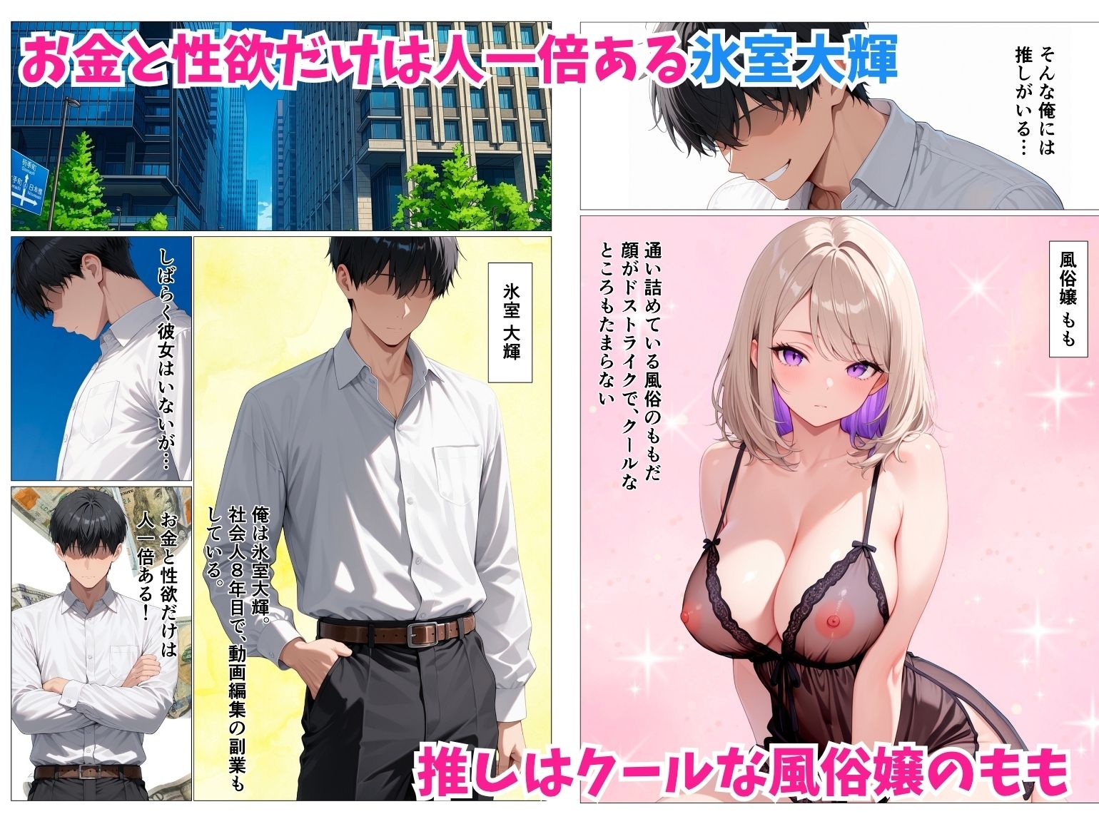 元風俗嬢のクールギャルOLをベタ惚れさせて本気汗だくセックスした話 サンプル1ページ目
