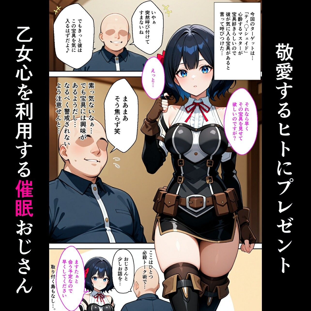 嘆きのヒロイン達を催●術でオナホに堕とす話 サンプル6ページ目