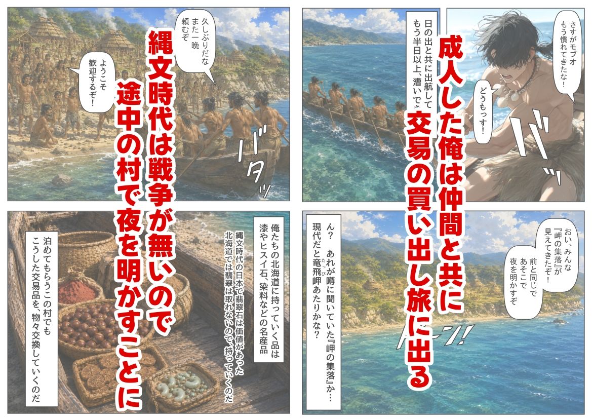縄文時代に俺が転生したら、性風習が叡智すぎた件 サンプル2ページ目