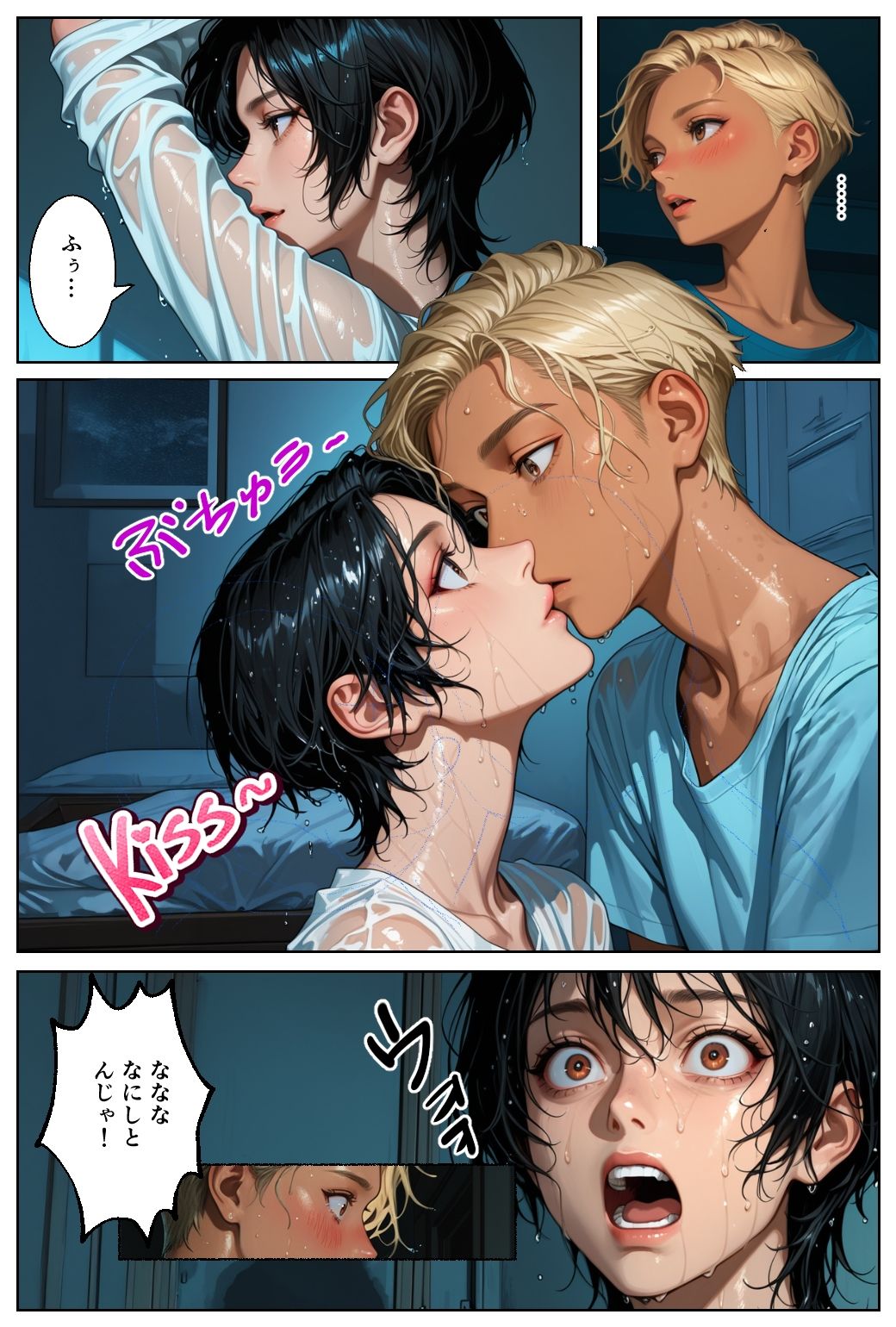 男の娘かおるのけんじと初あなるの巻 サンプル2ページ目