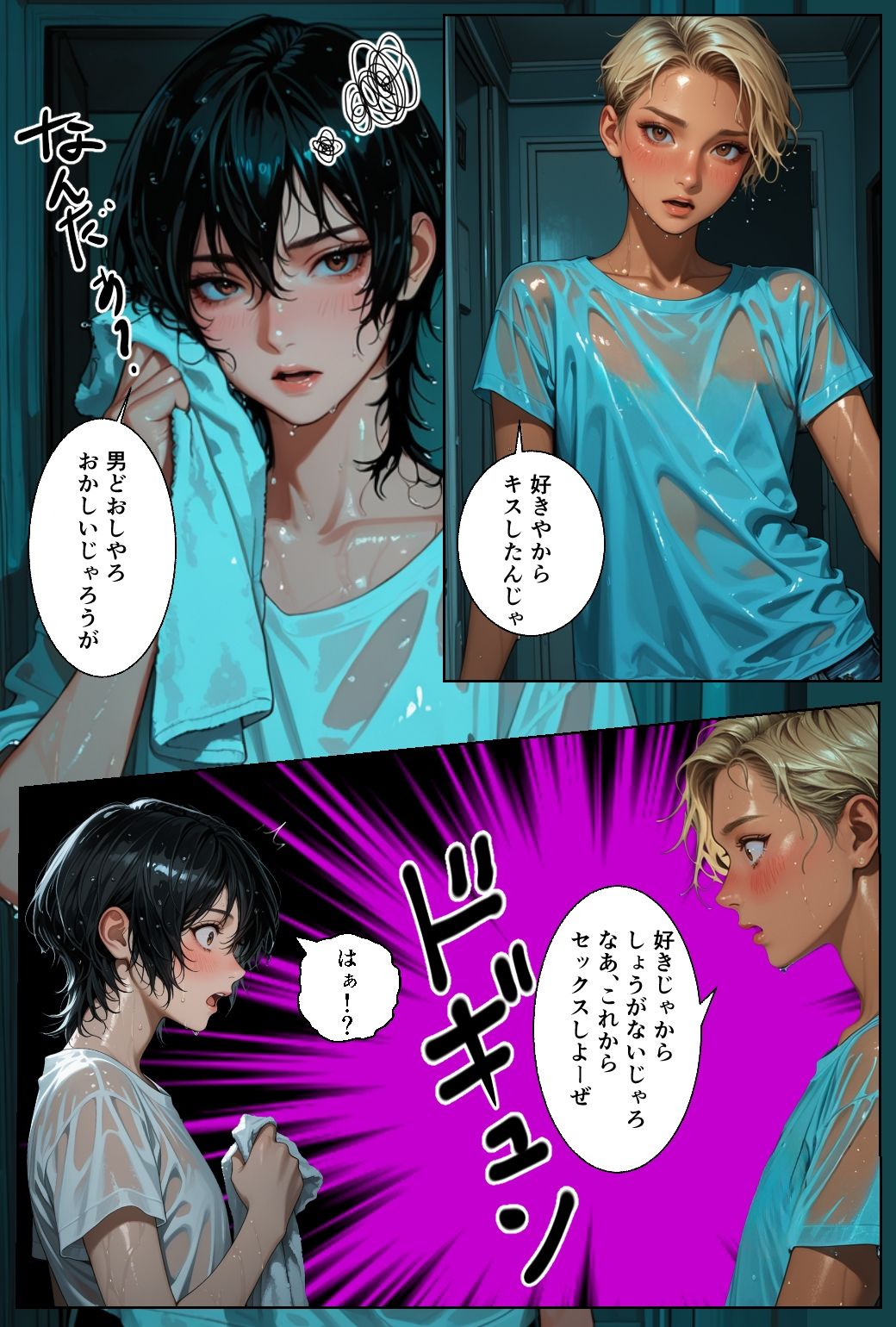 男の娘かおるのけんじと初あなるの巻 サンプル3ページ目