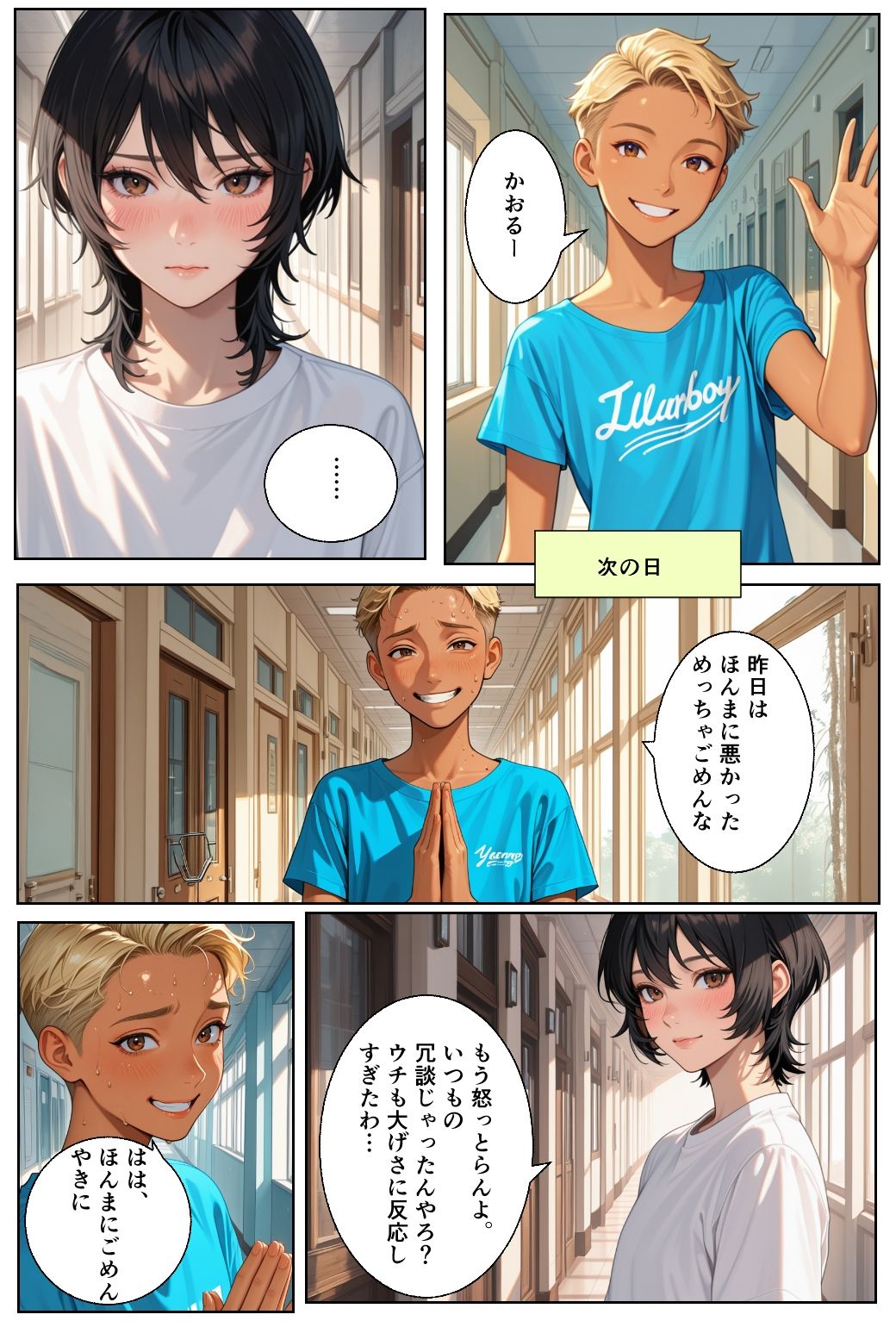 男の娘かおるのけんじと初あなるの巻 サンプル5ページ目