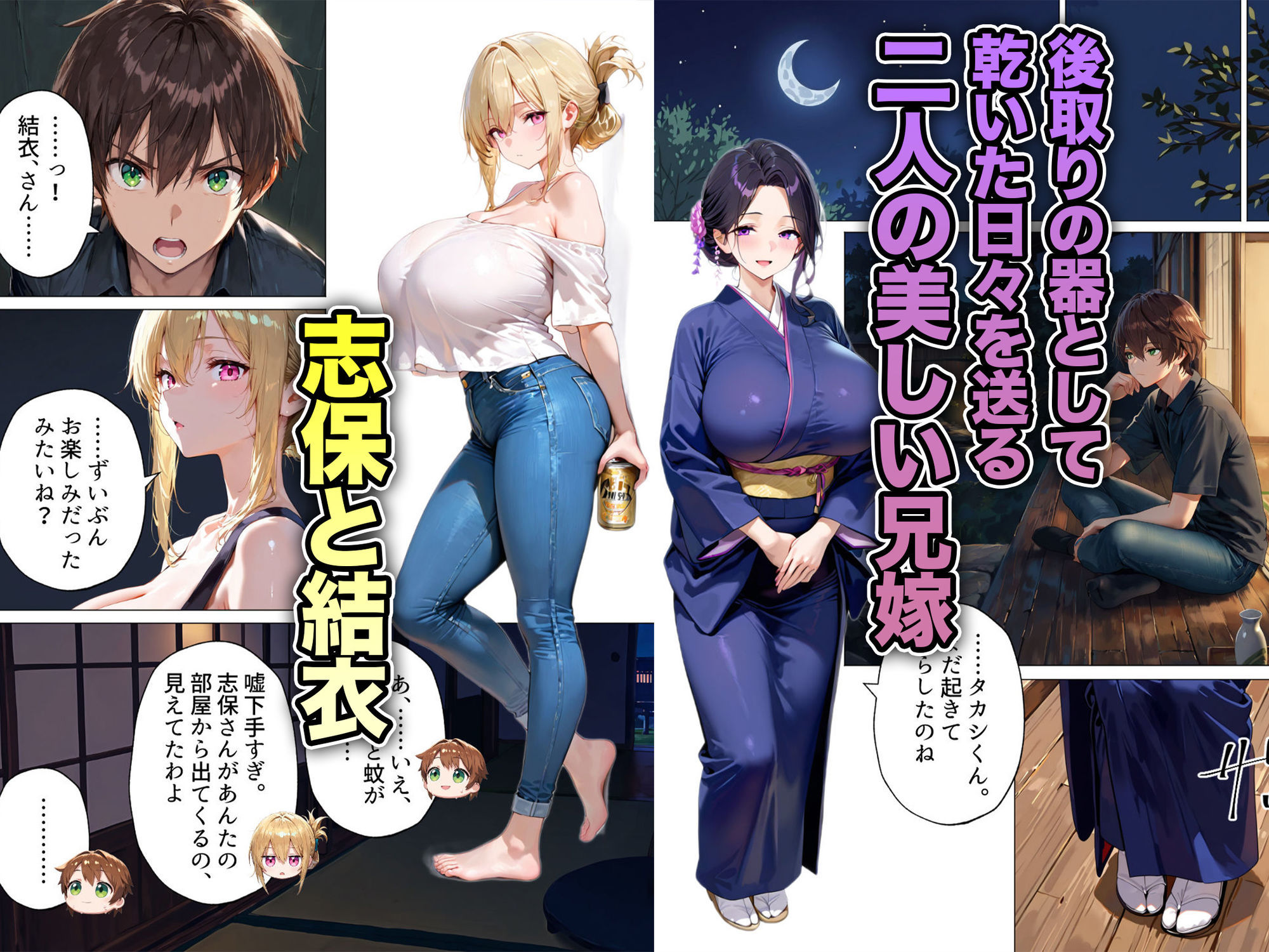 種付けの代役 〜期待外れの末っ子が、二人の兄嫁に托卵を強要されるまで〜 サンプル1ページ目
