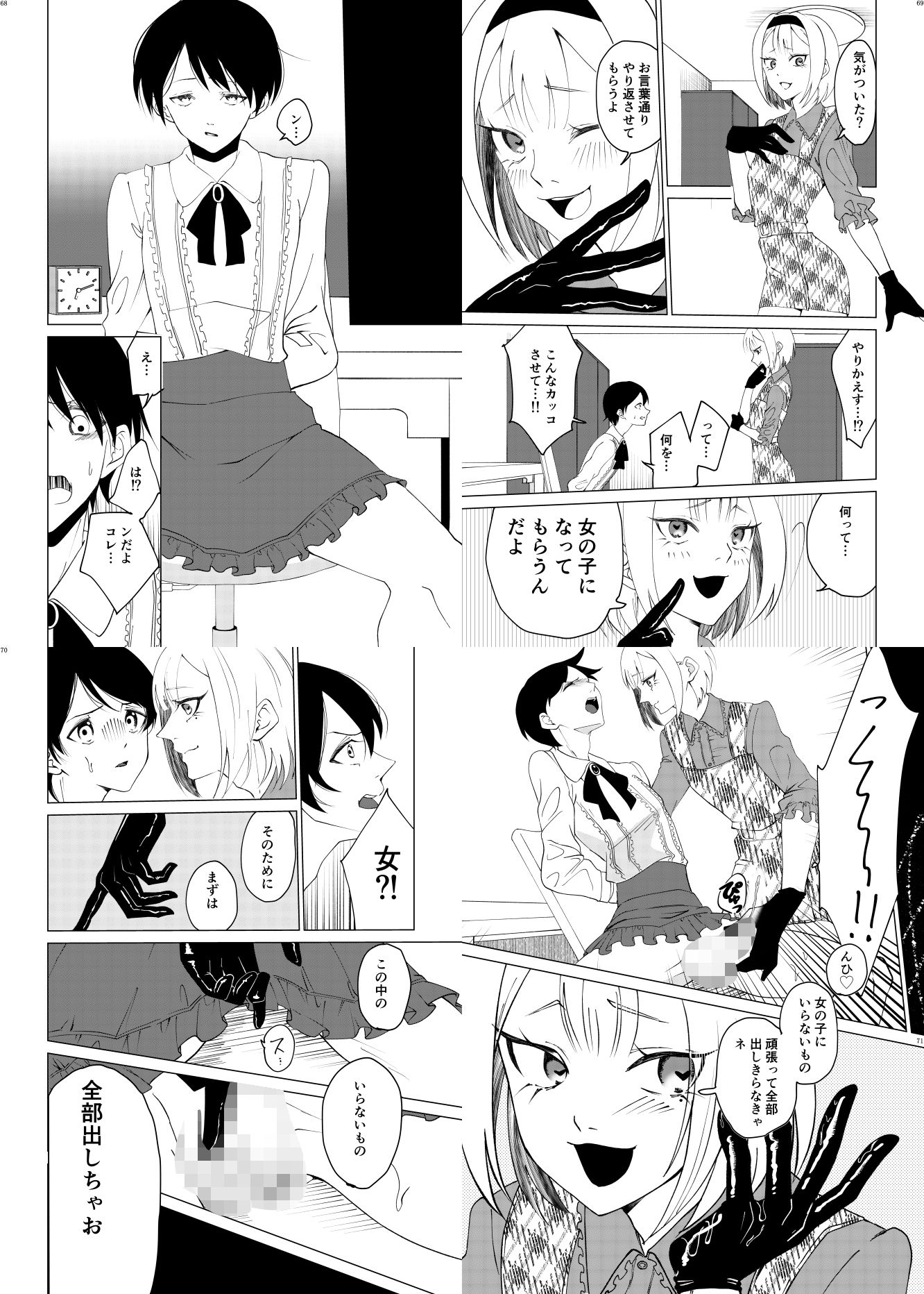 女装男子×女装男子合同誌ゴム手袋で開発特集号 サンプル6ページ目