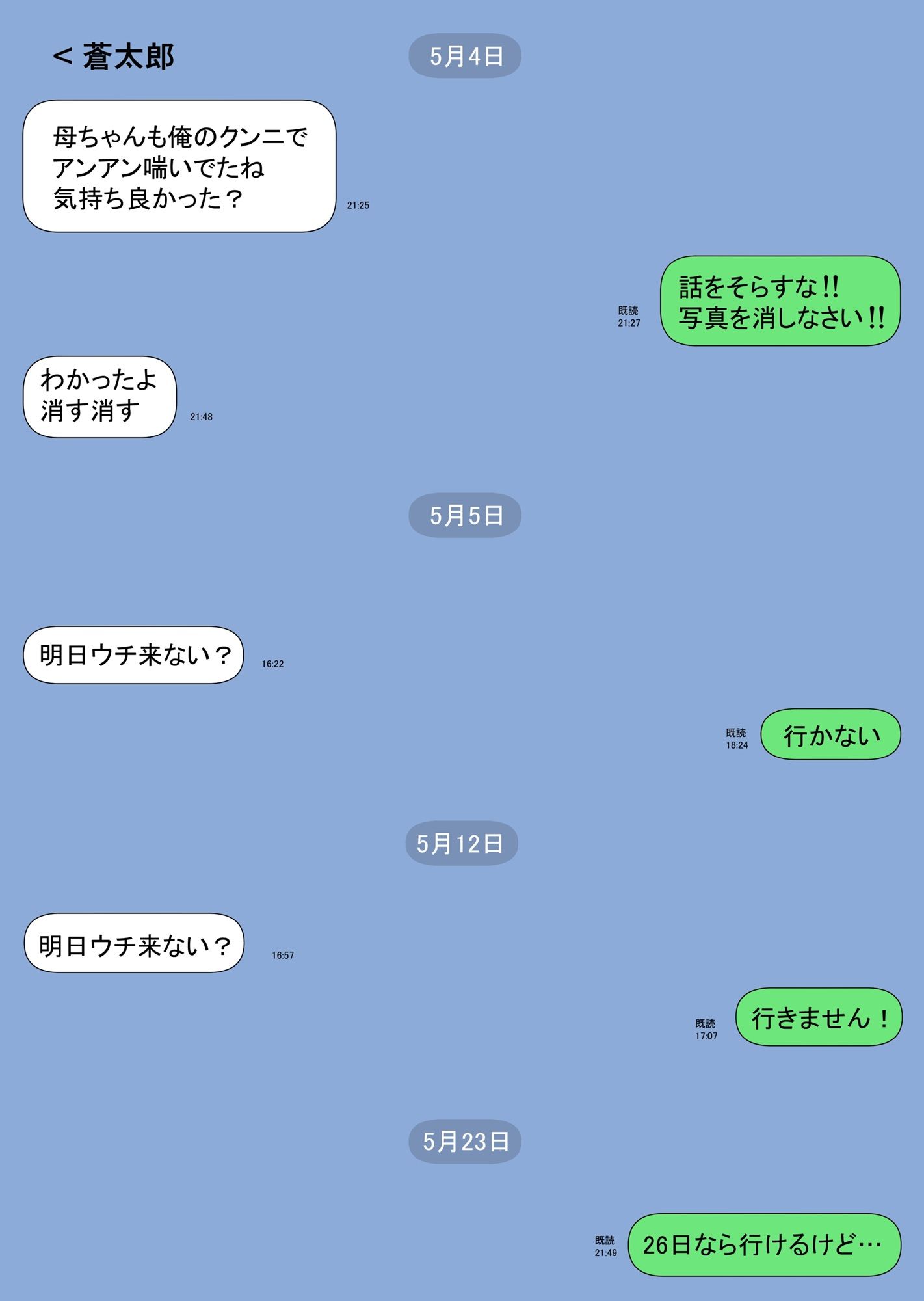 一人暮らしをする息子のアパートにノコノコ一人でやってくる不用心な母 サンプル8ページ目