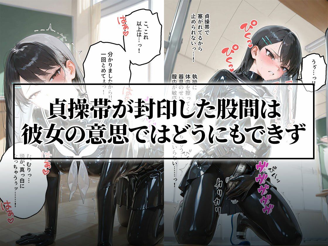 【貞操帯×未開発陥落】逃げ場のない絶頂漬けに思考がとろける風紀委員 サンプル5ページ目