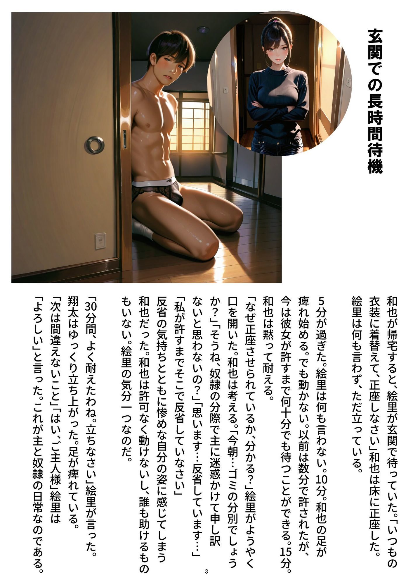 僕は彼女の下僕です〜S女性に支配されるM男の主従生活〜  VOL.3 サンプル1ページ目