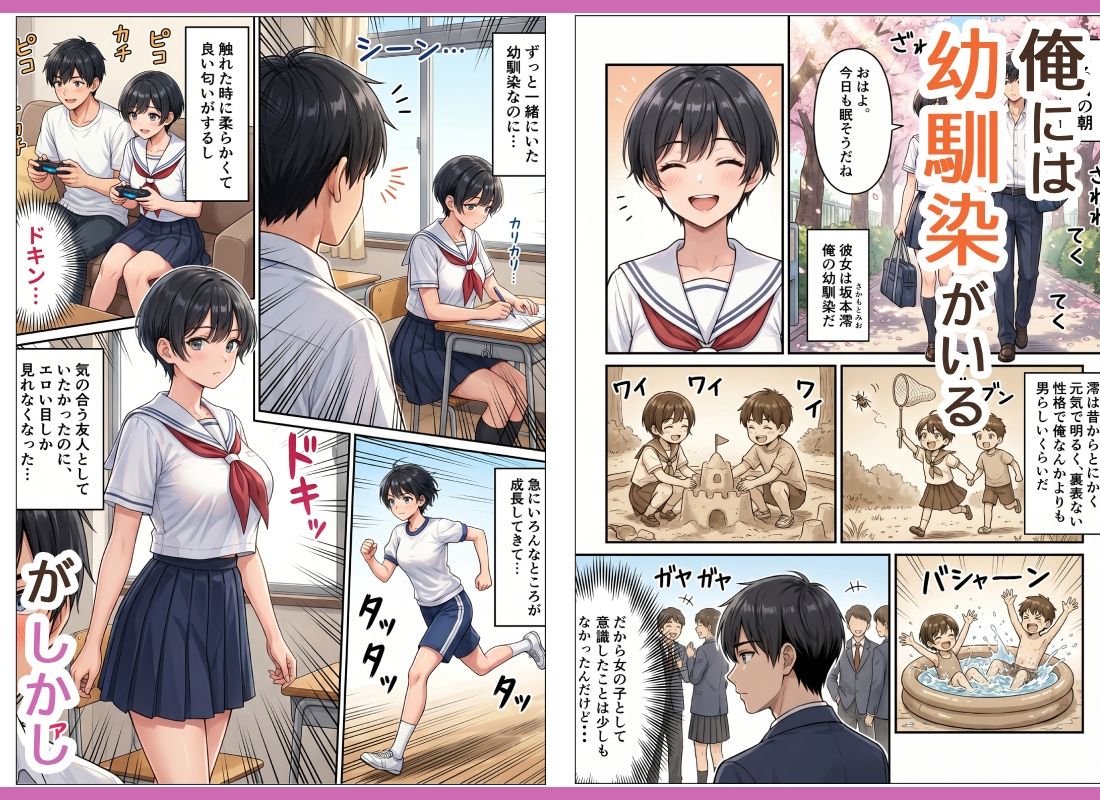 むっちり成長したボーイッシュ幼馴染がエロすぎる！ サンプル1ページ目
