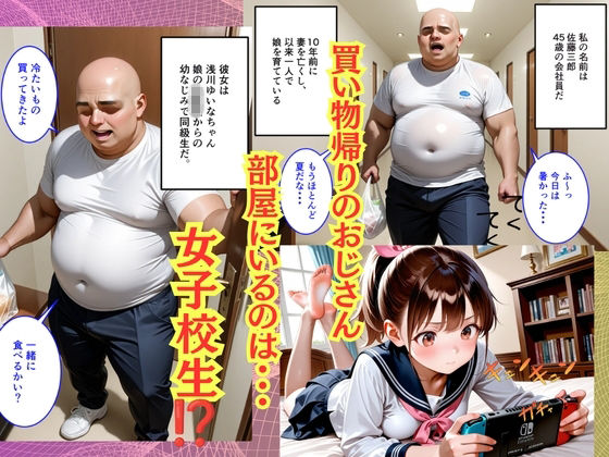 【500枚】妻を亡くして10年ご無沙汰だったおじさんが娘の同級生と子作りセックスしまくった話【女子校生】 サンプル2ページ目