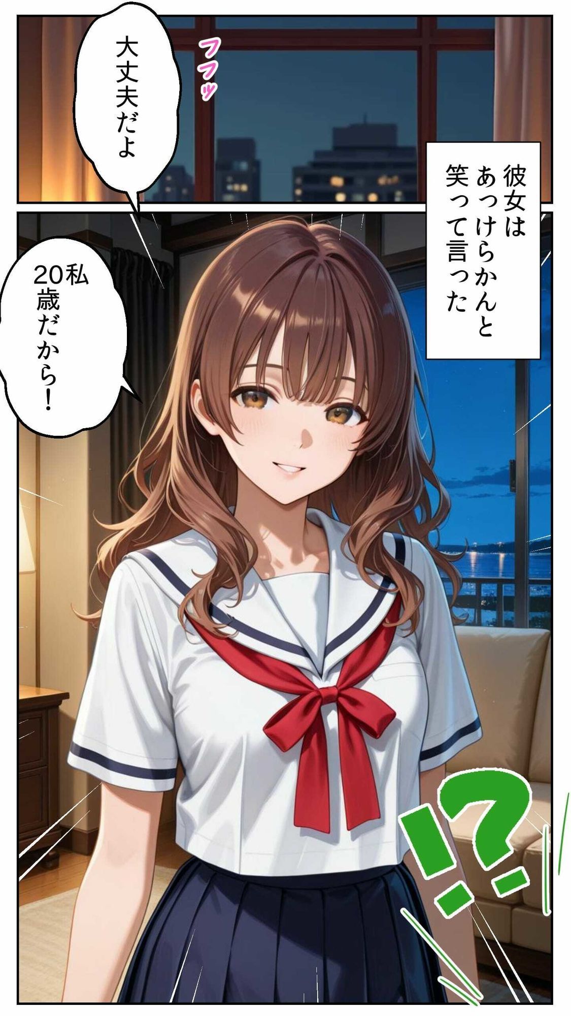 制服の誘惑 〜深夜の過ちと運命の再会〜 サンプル2ページ目