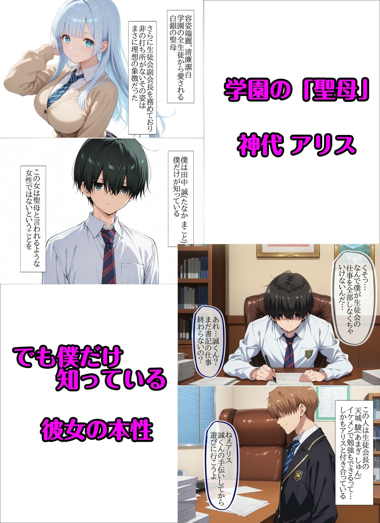微睡の残視 俺にだけ冷たい聖母サマ催●で堕ちる サンプル1ページ目