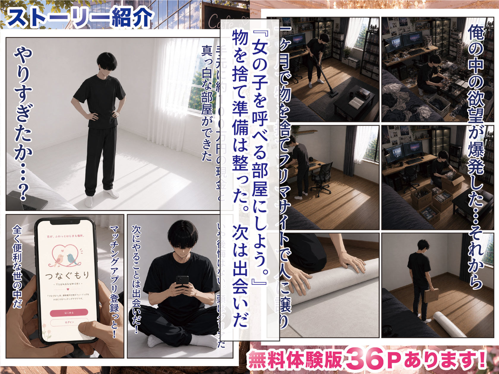 物を捨てたらマチアプ無双した件vol.1 〜ミニマリストの部屋には何もない。女の子と二人きりになったら、もうやることはひとつだよね？〜 サンプル3ページ目