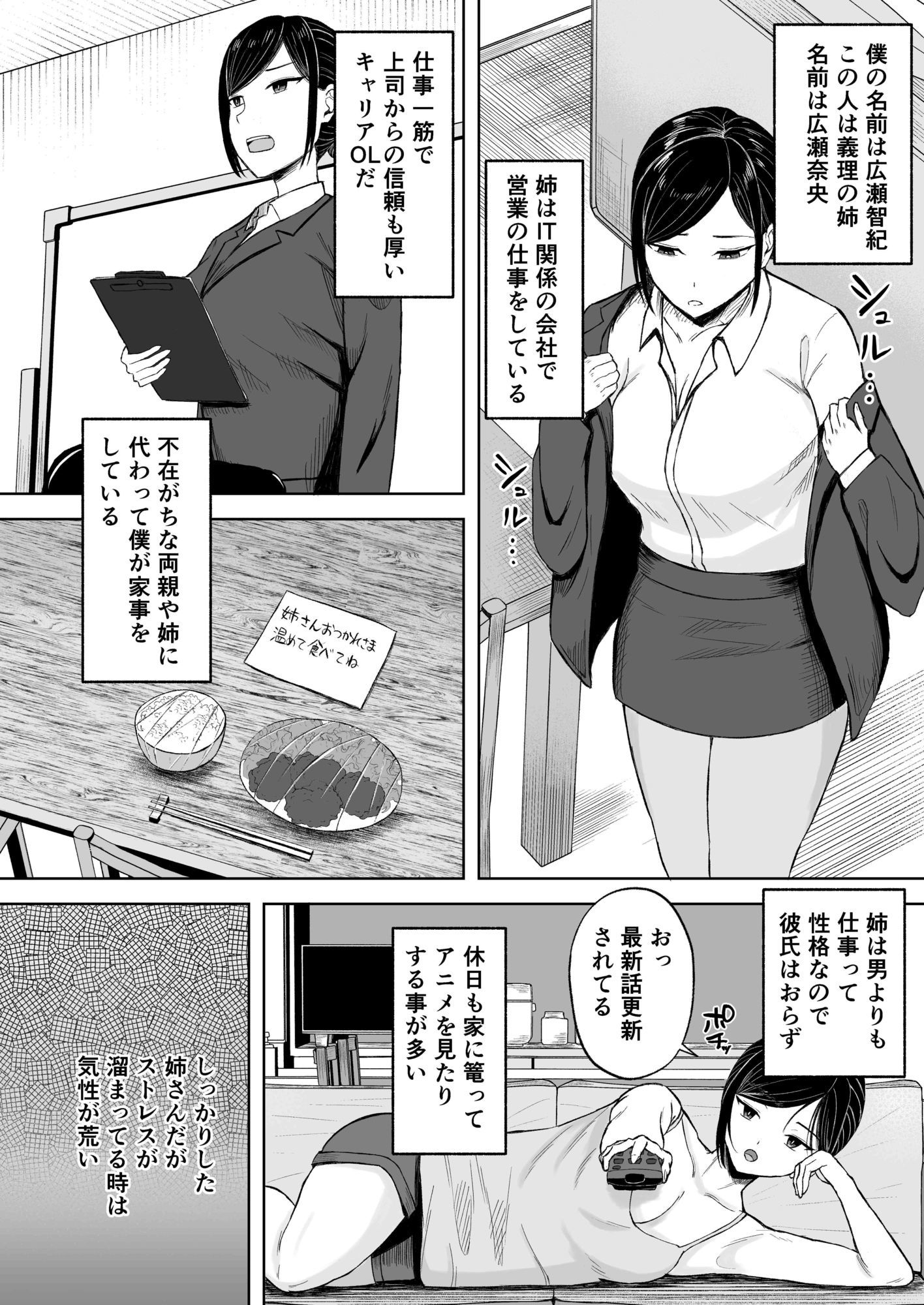 バリキャリOLな義理姉の鬱憤発散H サンプル2ページ目