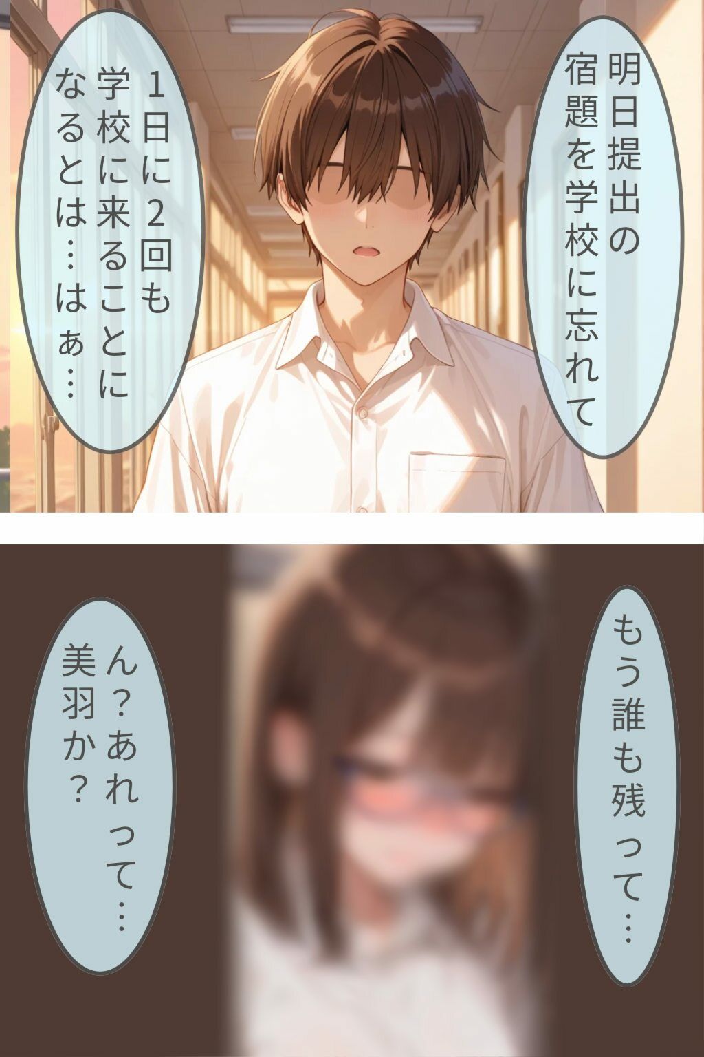茜空に溶ける肌色 サンプル1ページ目