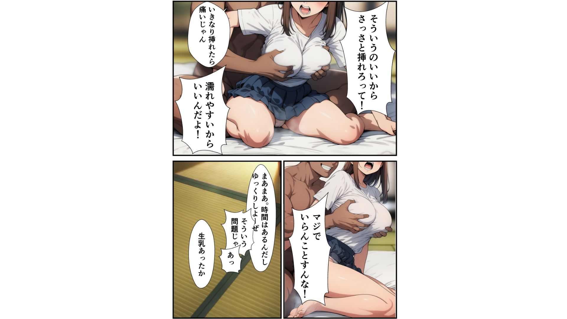 生意気なJKが弱みを握られSEXにもちこまれる話 サンプル7ページ目