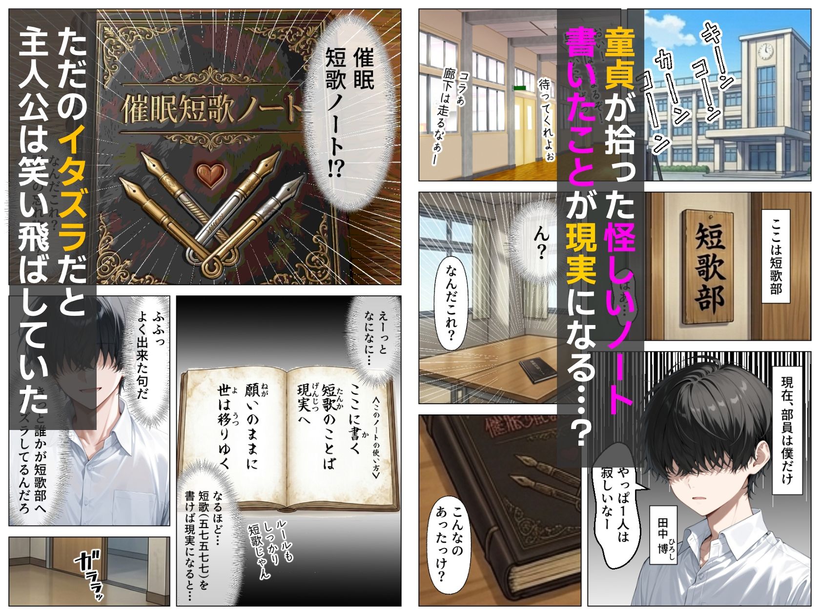 童貞の僕が催●ノートで一軍ギャルと3P？？絶頂生ハメSEXした話 サンプル1ページ目