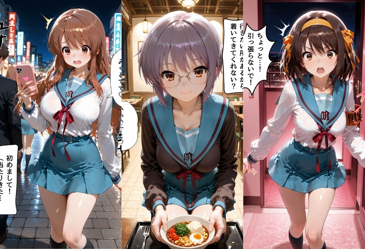 マッチングアプリで出会った美女をメス堕ちさせた話 涼○ハルヒの憂鬱編 サンプル1ページ目