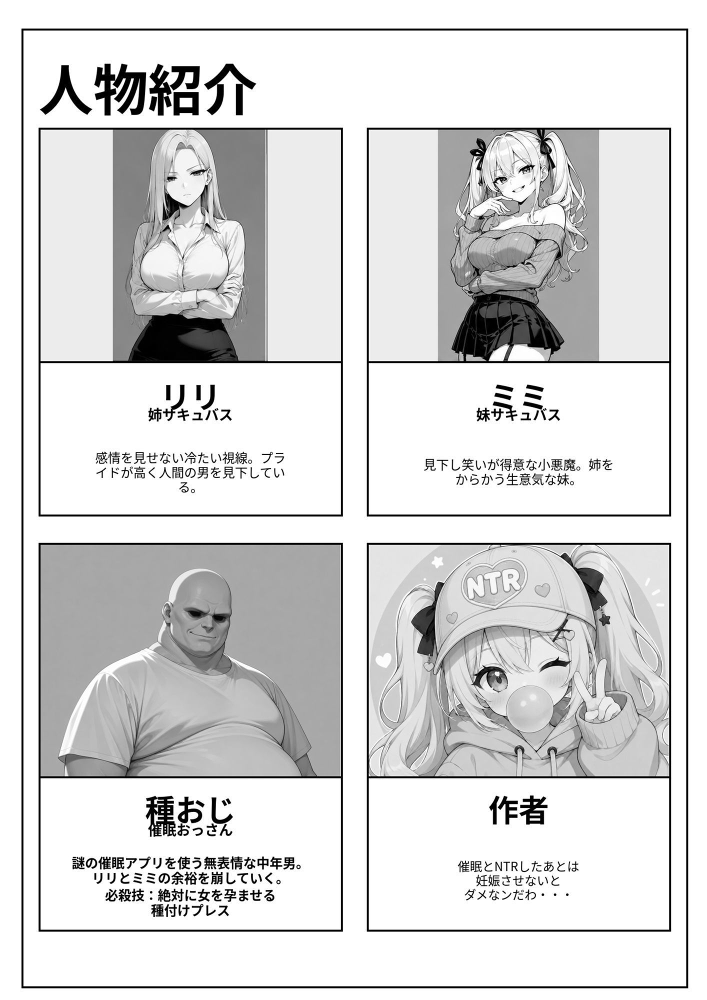 サキュバスは催●おっさんに逆らえない！ サンプル1ページ目
