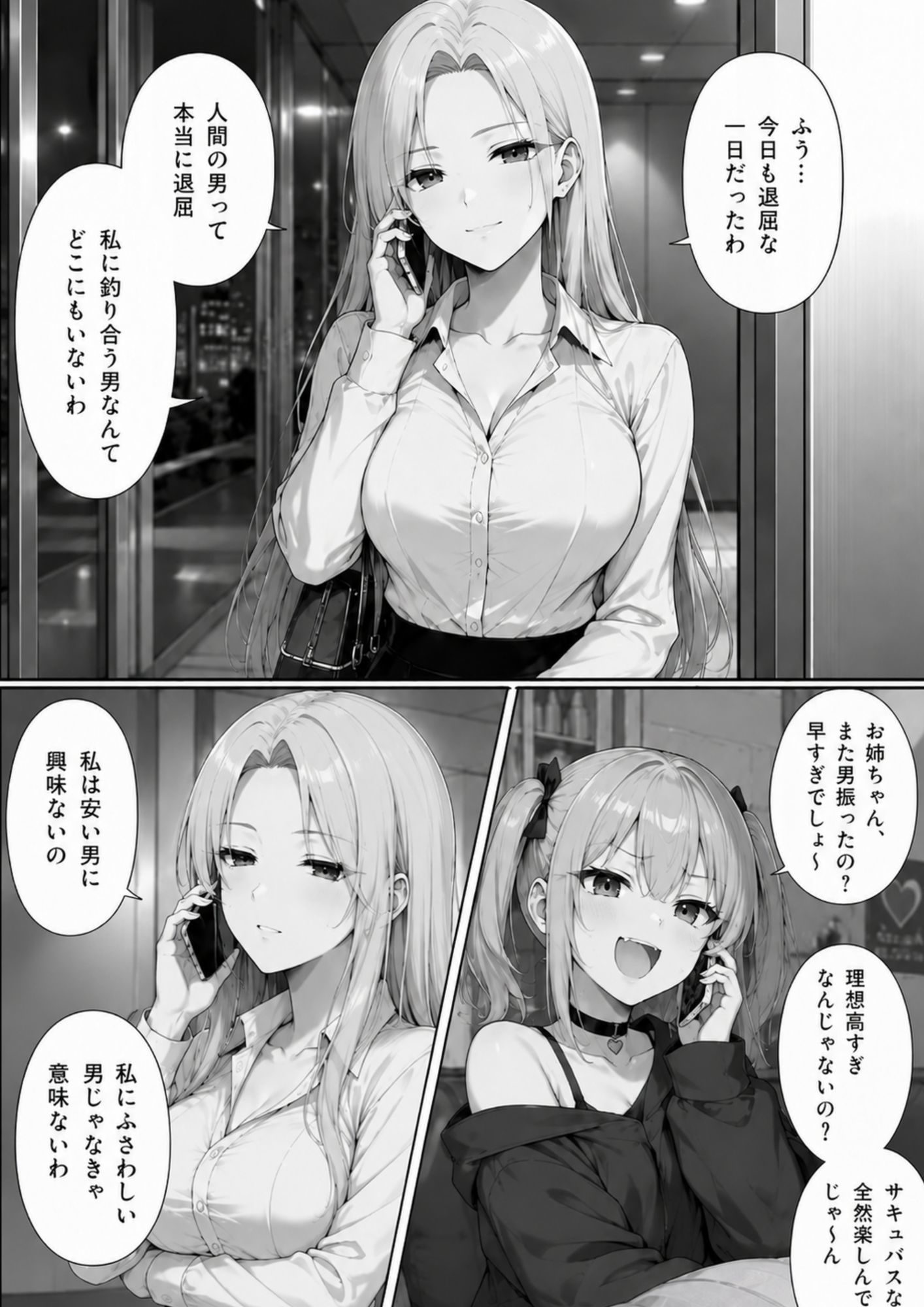 サキュバスは催●おっさんに逆らえない！ サンプル2ページ目