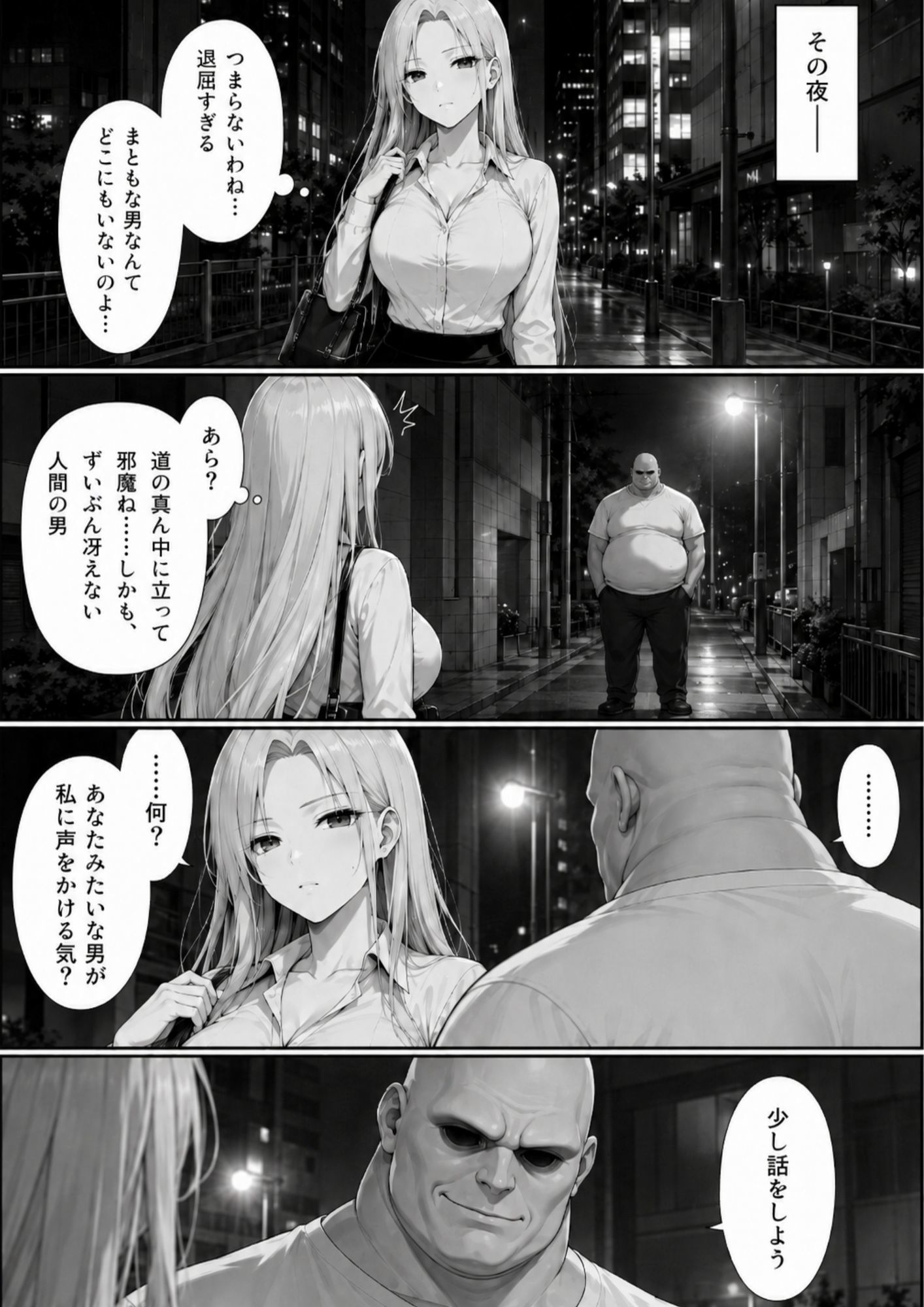 サキュバスは催●おっさんに逆らえない！ サンプル3ページ目