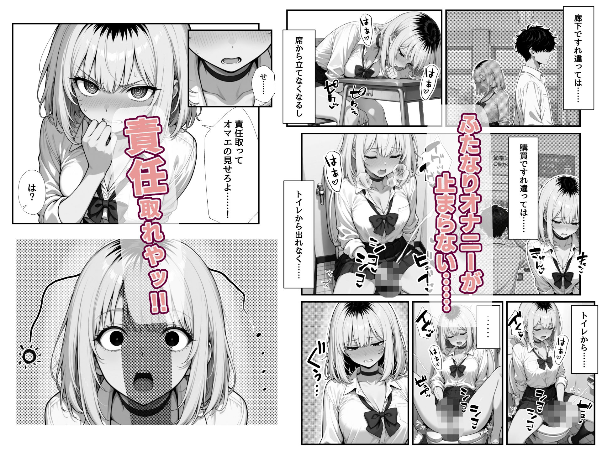 ふたなりヤンキー雑魚ちんぽマゾ先輩 サンプル3ページ目