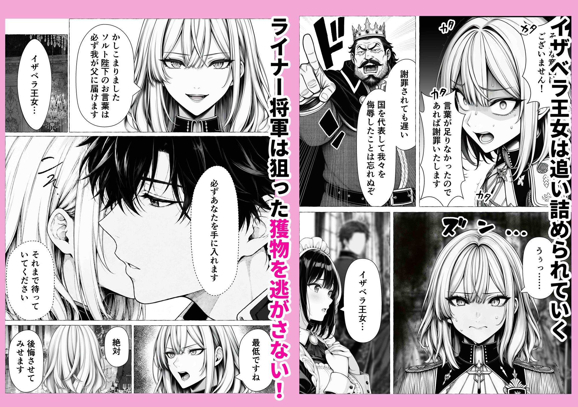 婚約者のいる敗戦国の王女が、信じた侍女に裏切られ気高い誇りごと男に堕とされるまで サンプル5ページ目