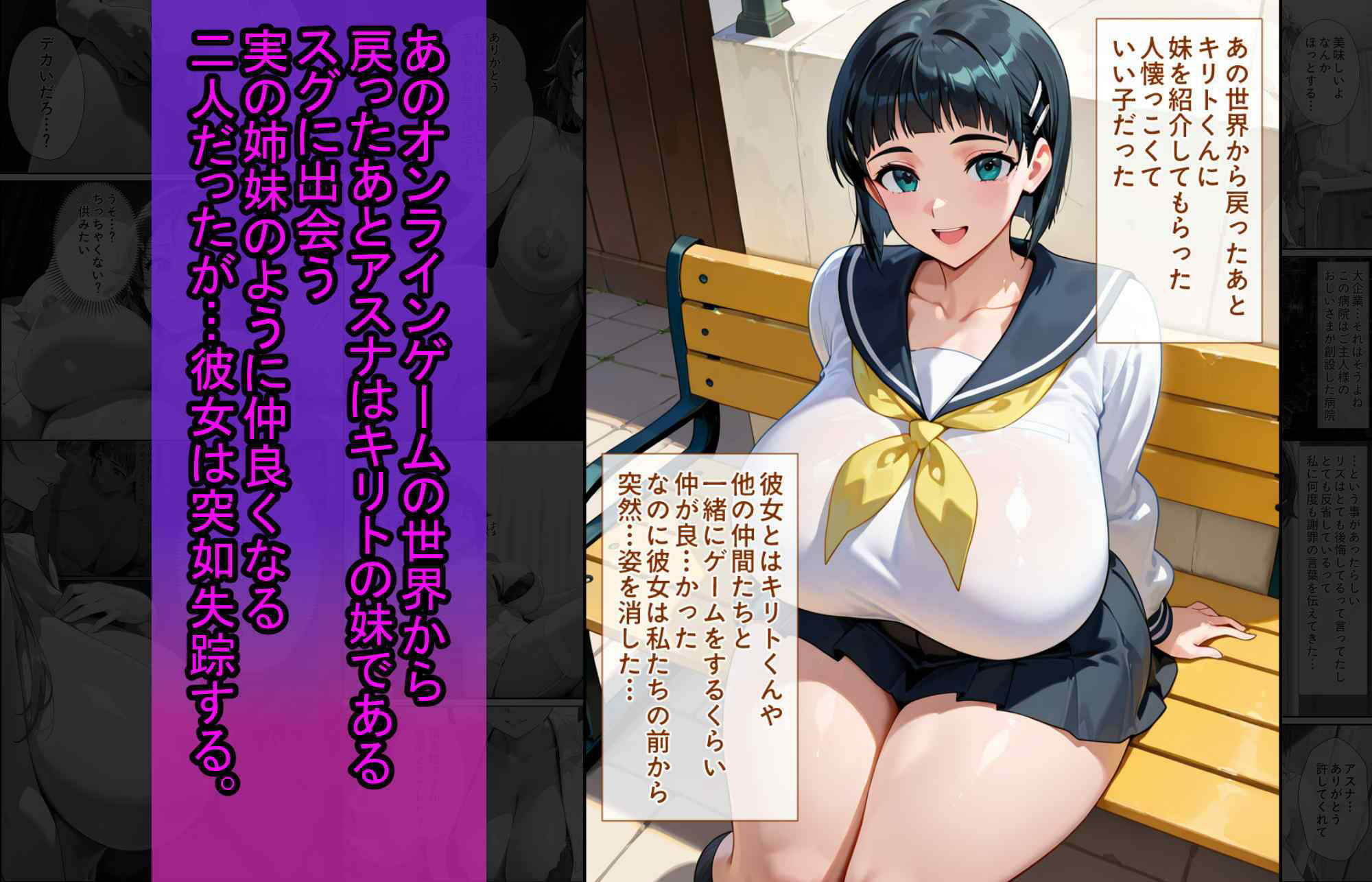 爆乳J●  アスナちゃんが巨根おじさんに寝取られる  話12 サンプル3ページ目