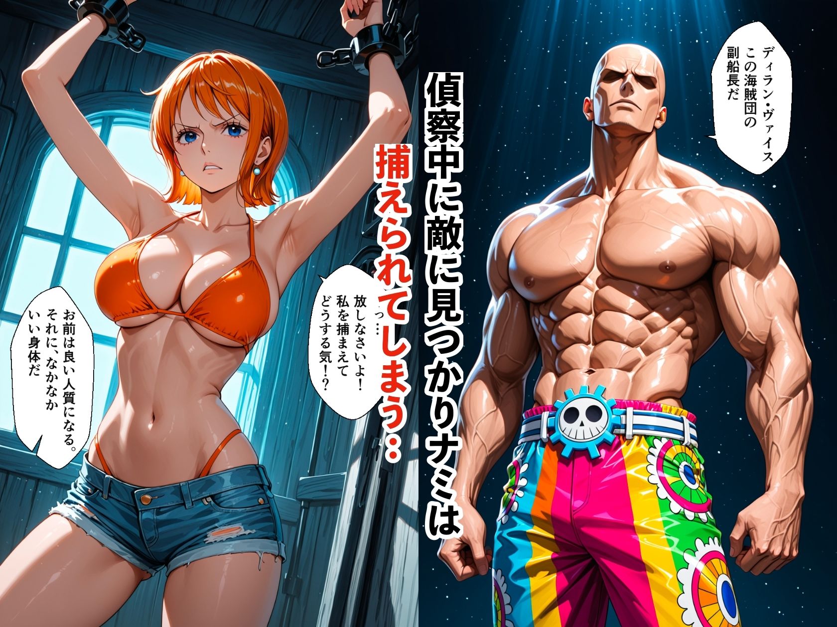 航海士ナミ  メス堕ち  大海賊に肉便器化された中出し調教 サンプル2ページ目