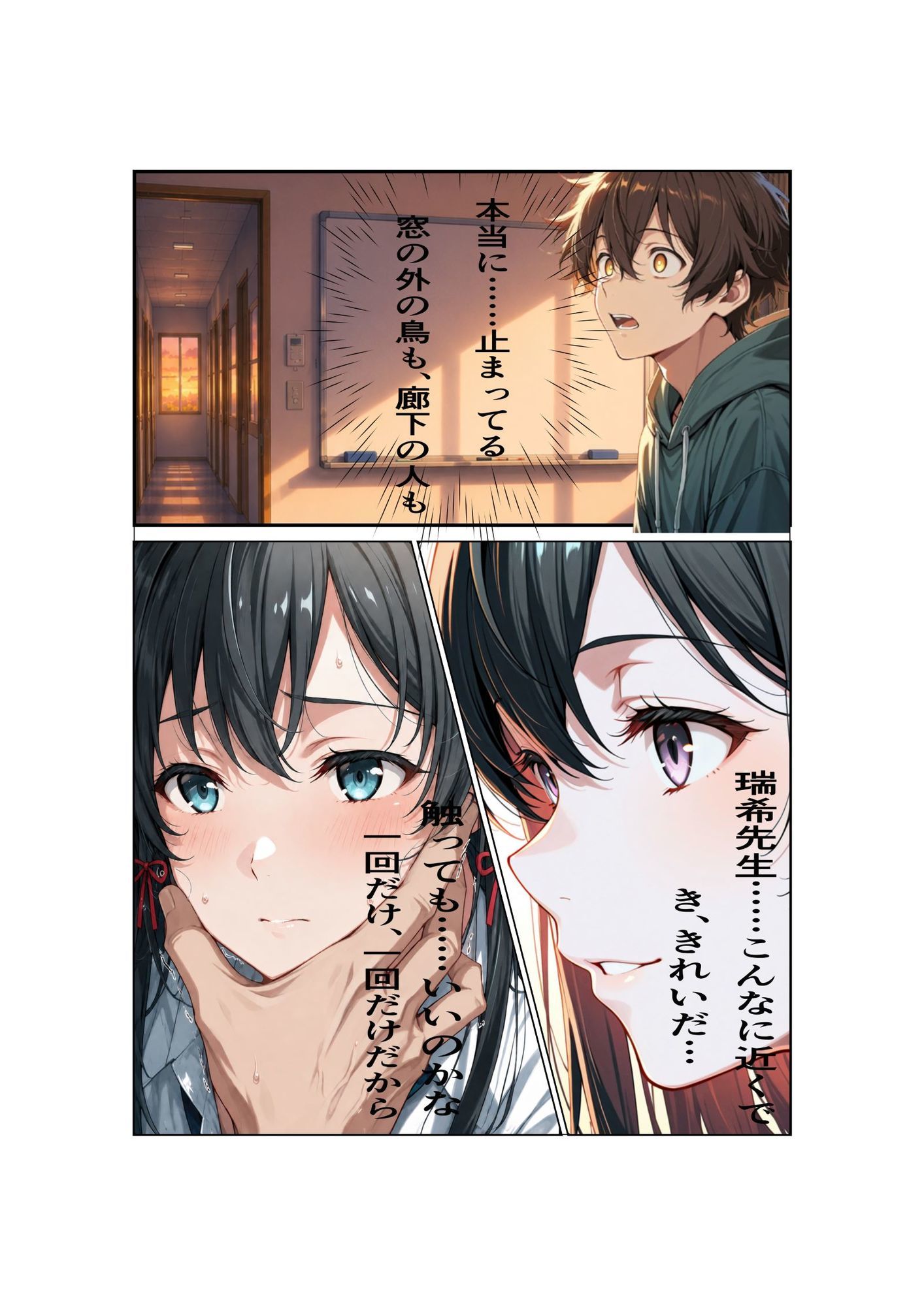 時間停止の研究室 〜瑞希先生と僕だけの秘密〜 サンプル3ページ目