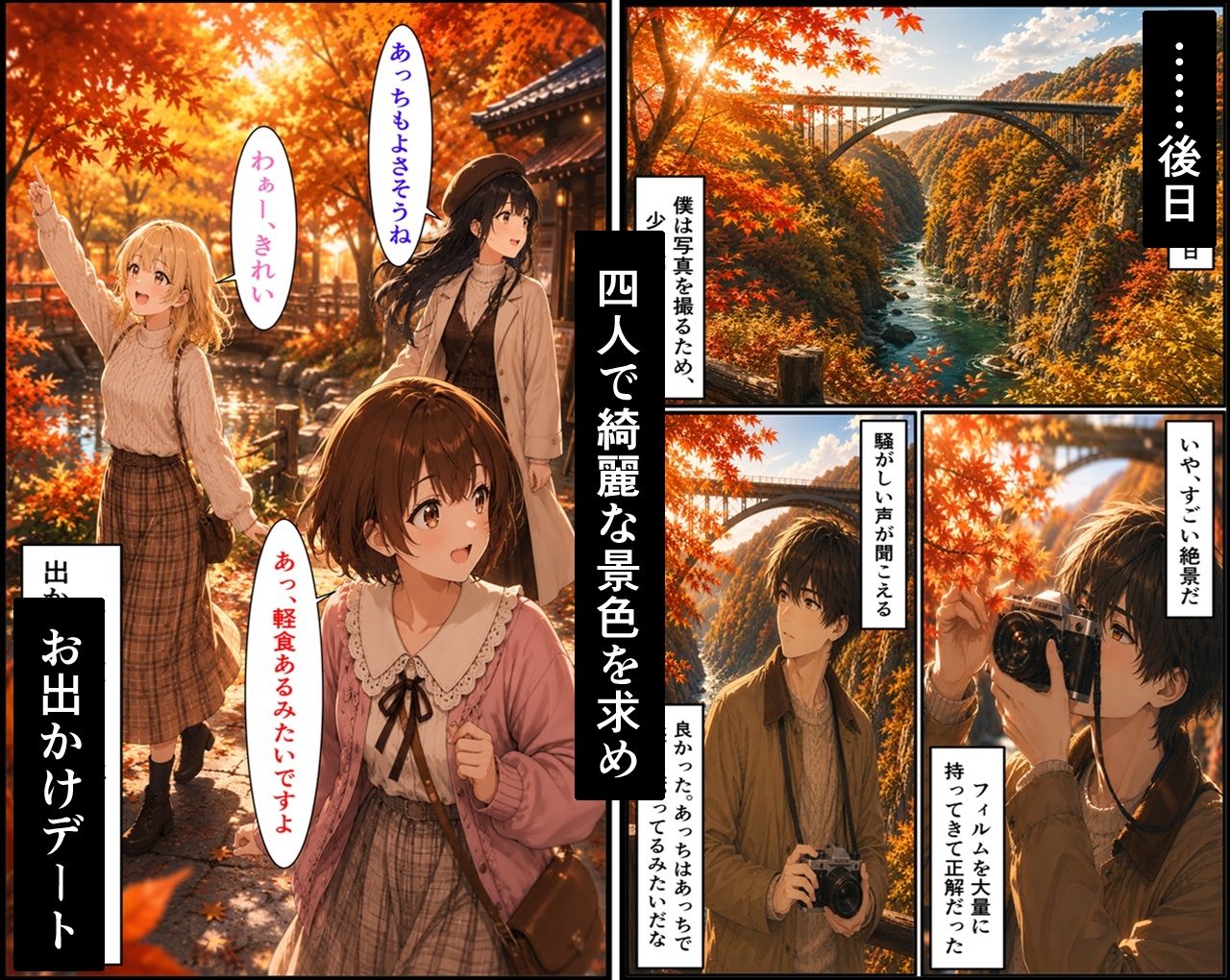 無防備すぎる同級生に、理性が追いつかなかった話 第13話「温泉旅行の始まり」 サンプル8ページ目