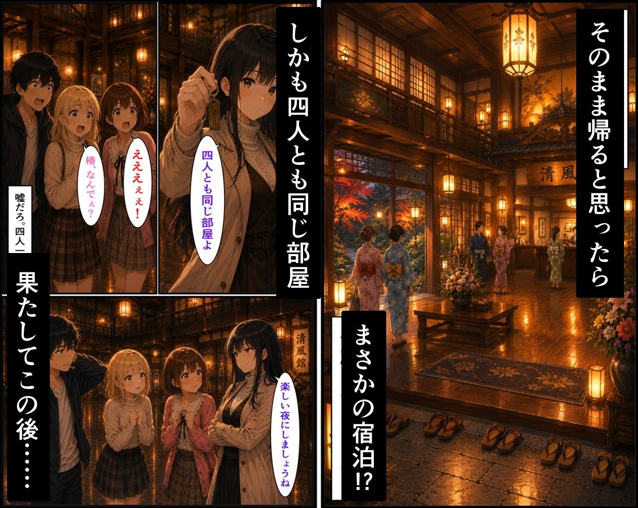 無防備すぎる同級生に、理性が追いつかなかった話 第13話「温泉旅行の始まり」 サンプル10ページ目