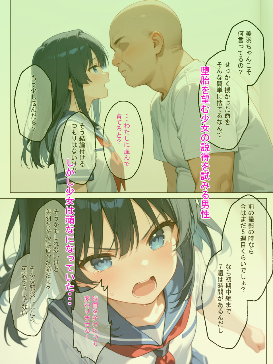 彼氏に内緒で援交した少女が孕んでいたので遠慮なく中出しセックスを楽しんでみた！！ サンプル5ページ目