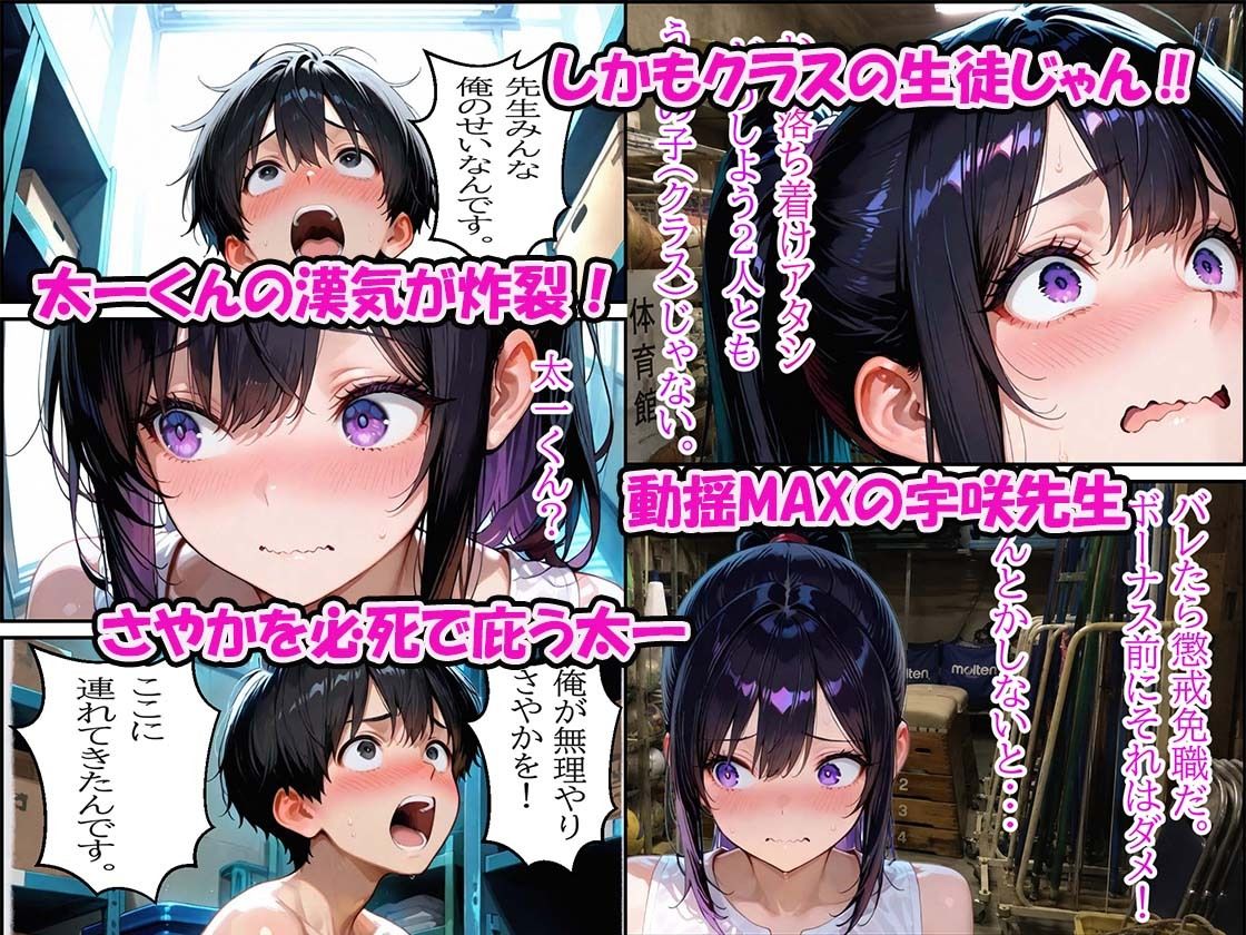 巨乳女教師の性徒指導女子校生の教え子に3Pを提案 サンプル3ページ目