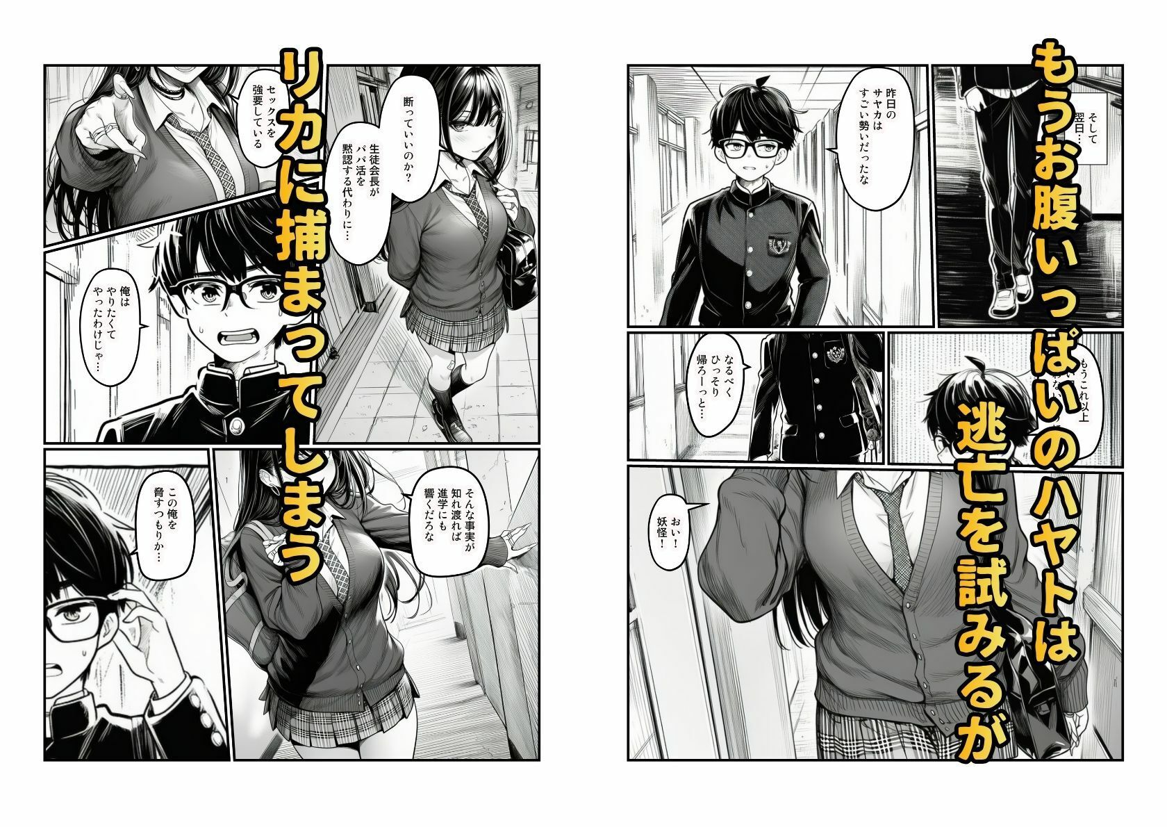 【快楽堕ちする一軍ギャルたち】巨根の僕が沼らせた サンプル8ページ目