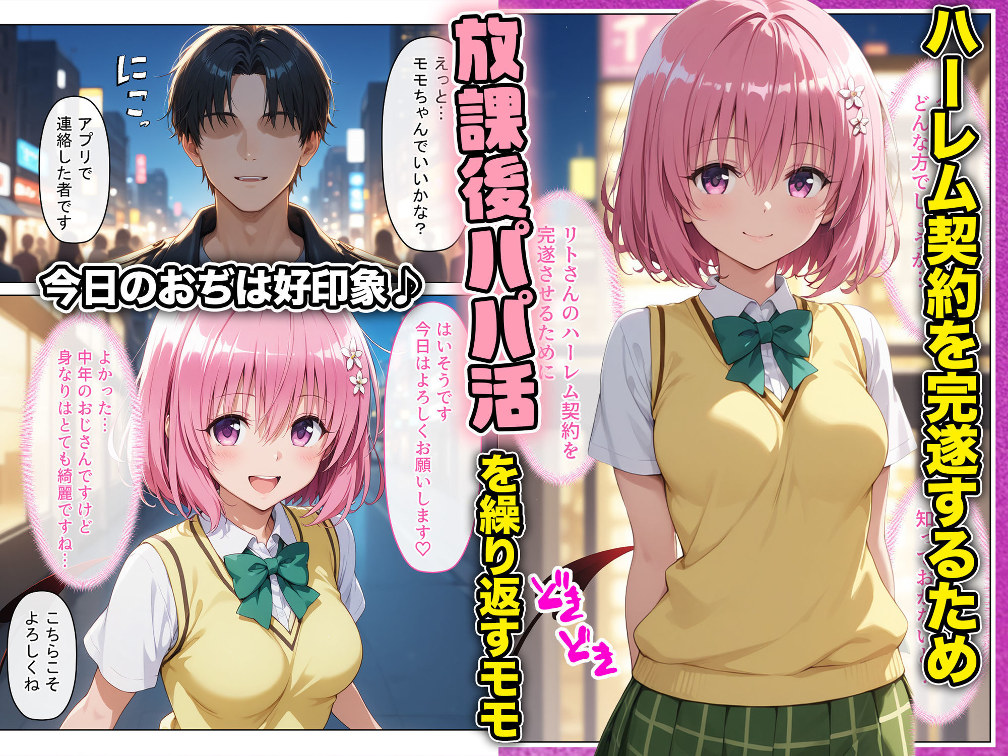 放課後、彼女たちはパパと会う〜本番NGのはずが…生中出し種付けレ●プされてまさかの快楽堕ち〜 サンプル1ページ目