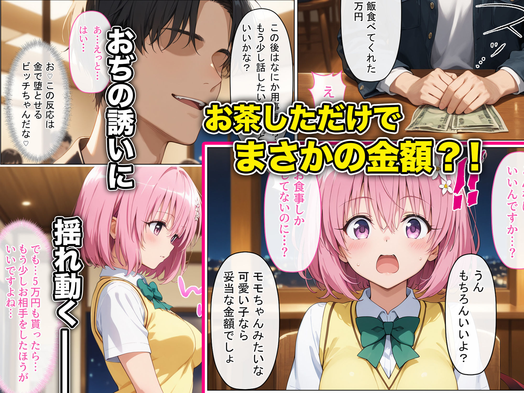 放課後、彼女たちはパパと会う〜本番NGのはずが…生中出し種付けレ●プされてまさかの快楽堕ち〜 サンプル3ページ目