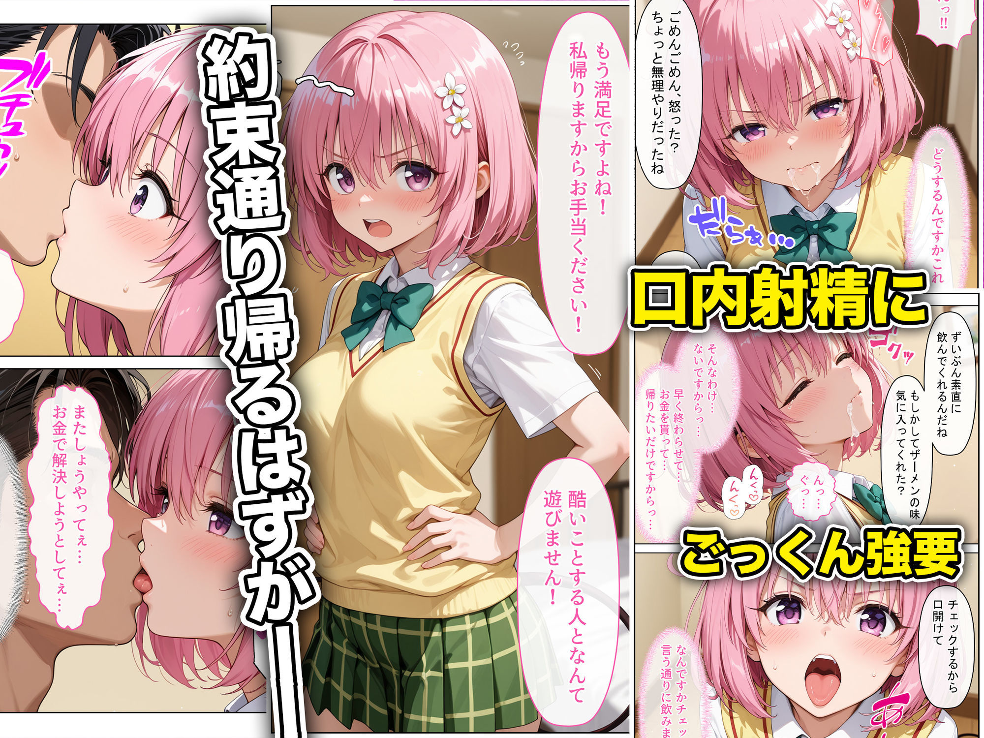 放課後、彼女たちはパパと会う〜本番NGのはずが…生中出し種付けレ●プされてまさかの快楽堕ち〜 サンプル7ページ目