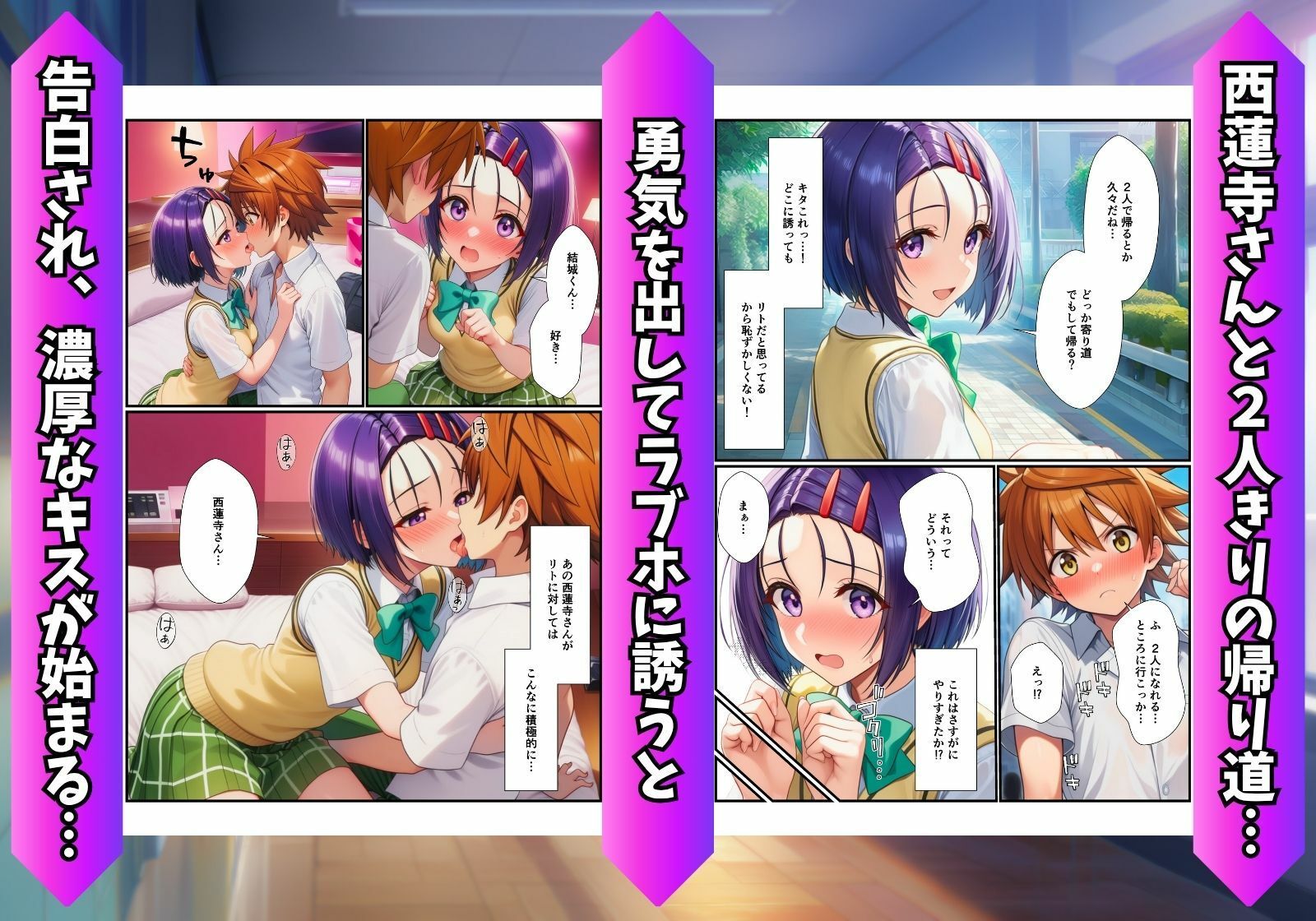 陰キャの俺がリトに憑依！トラブル娘とイチャラブ孕ませ放題！ サンプル2ページ目