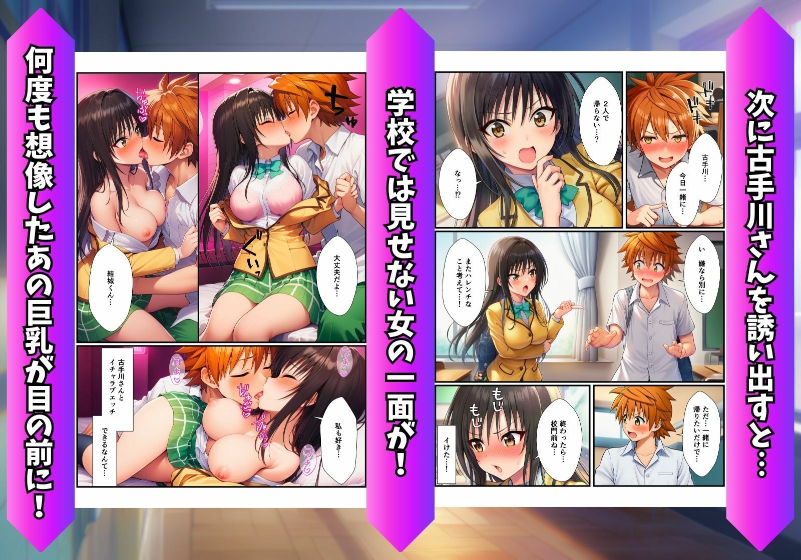 陰キャの俺がリトに憑依！トラブル娘とイチャラブ孕ませ放題！ サンプル4ページ目