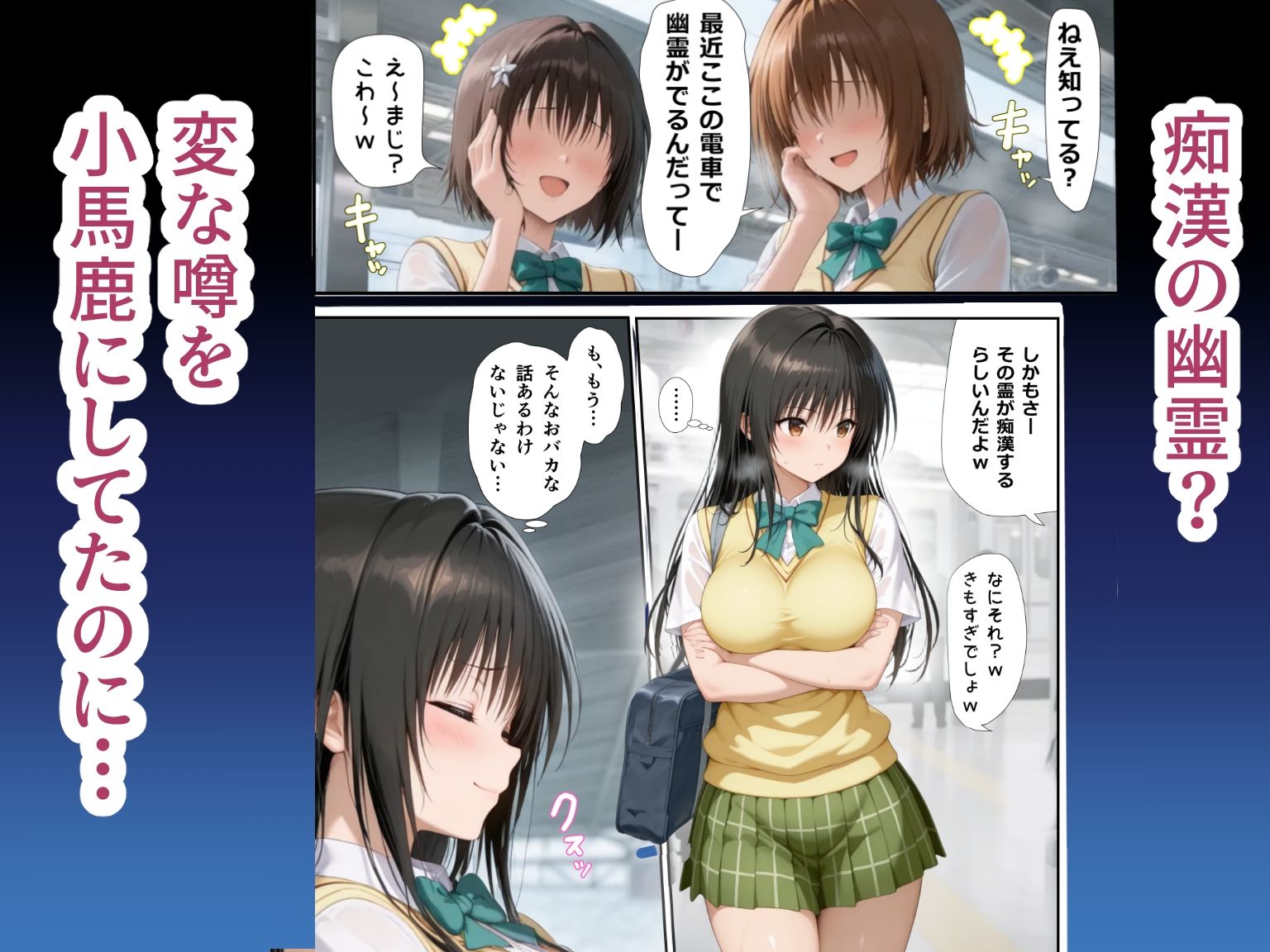 幽霊電車で目を付けられて無理やり痴◯霊プ サンプル1ページ目