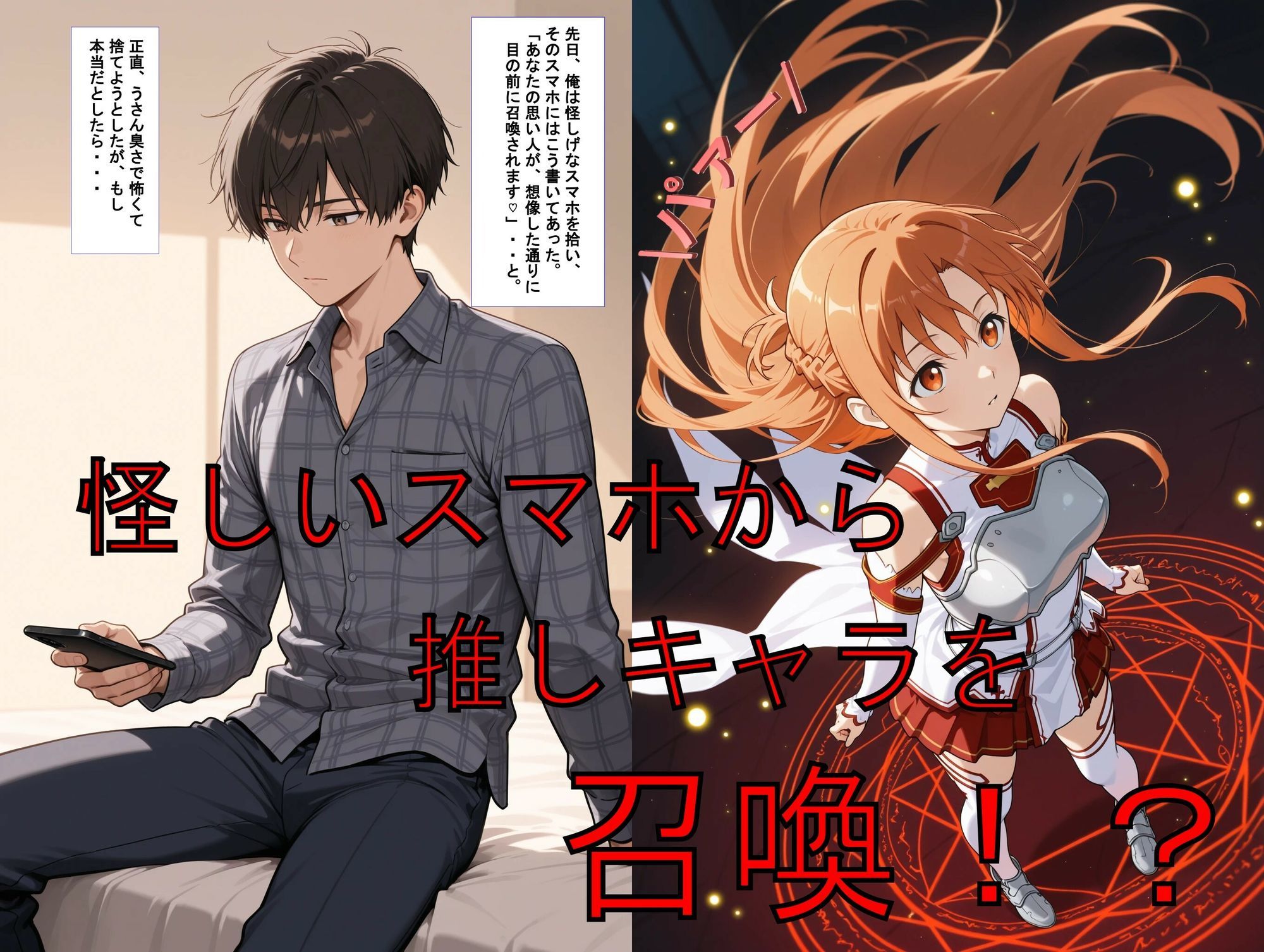 推しキャラ召喚した俺！  気高き美女を犯し、心を掌握！ サンプル1ページ目