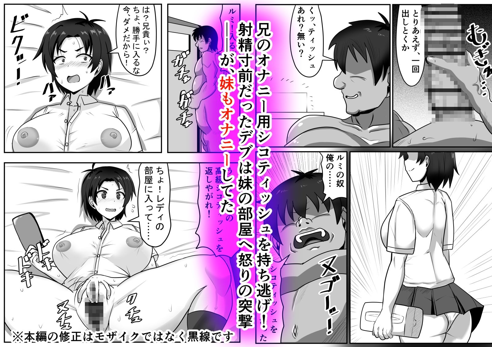 二軍妹と童貞デブ兄貴 サンプル2ページ目