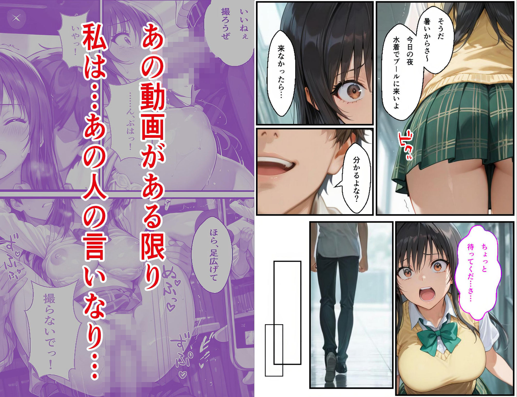 夜のプールに響くスク水少女古手〇唯の咽び泣き  断ち切れぬ絶望の連鎖4 サンプル2ページ目